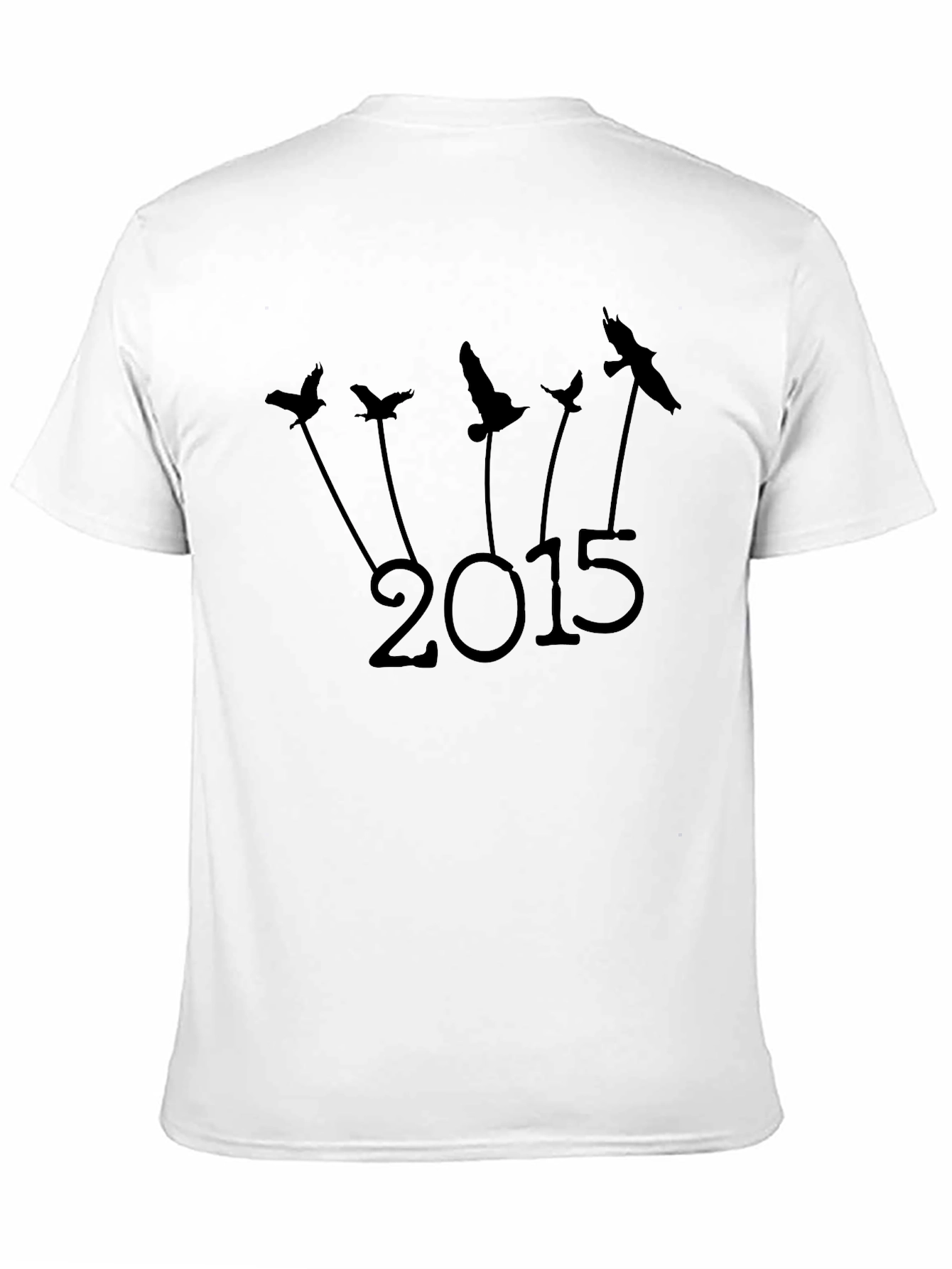 Black 2015 Bird Graphic Tee