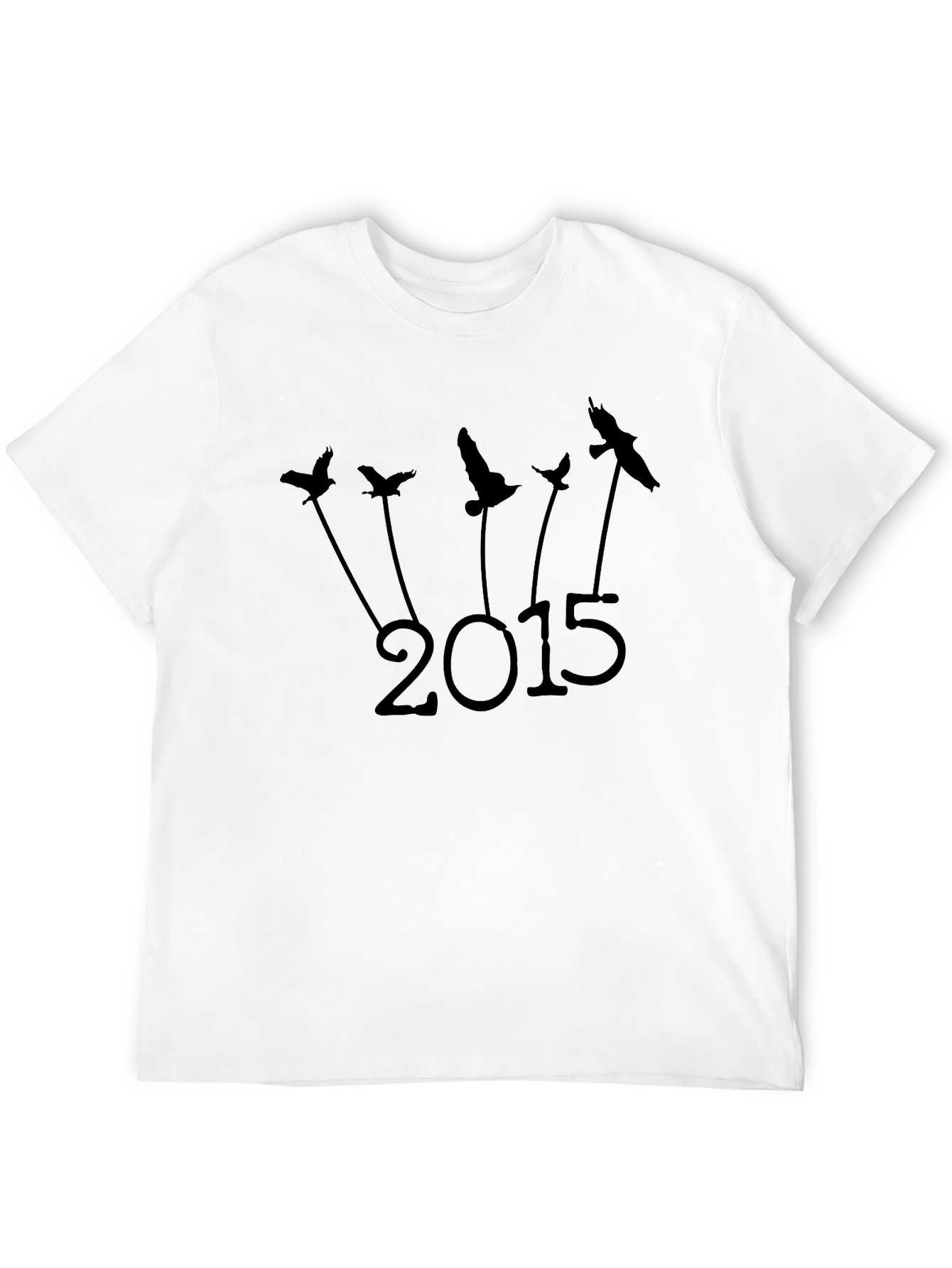Black 2015 Bird Graphic Tee