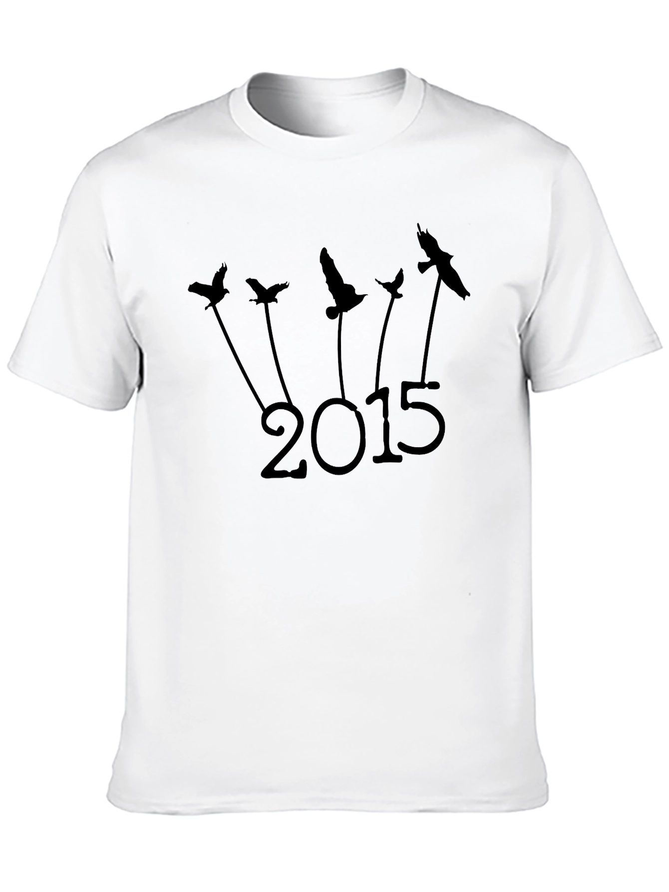 Black 2015 Bird Graphic Tee