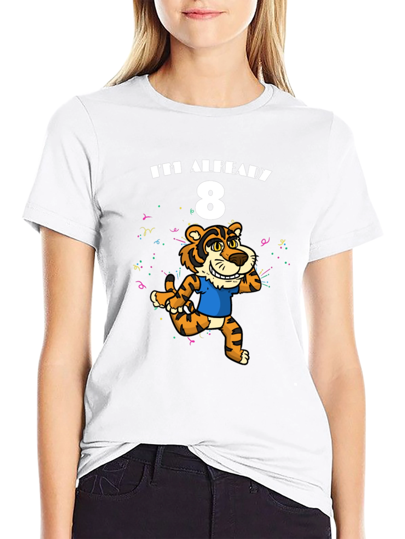 Im Already 8 T-Shirt - Tiger Birthday Tee