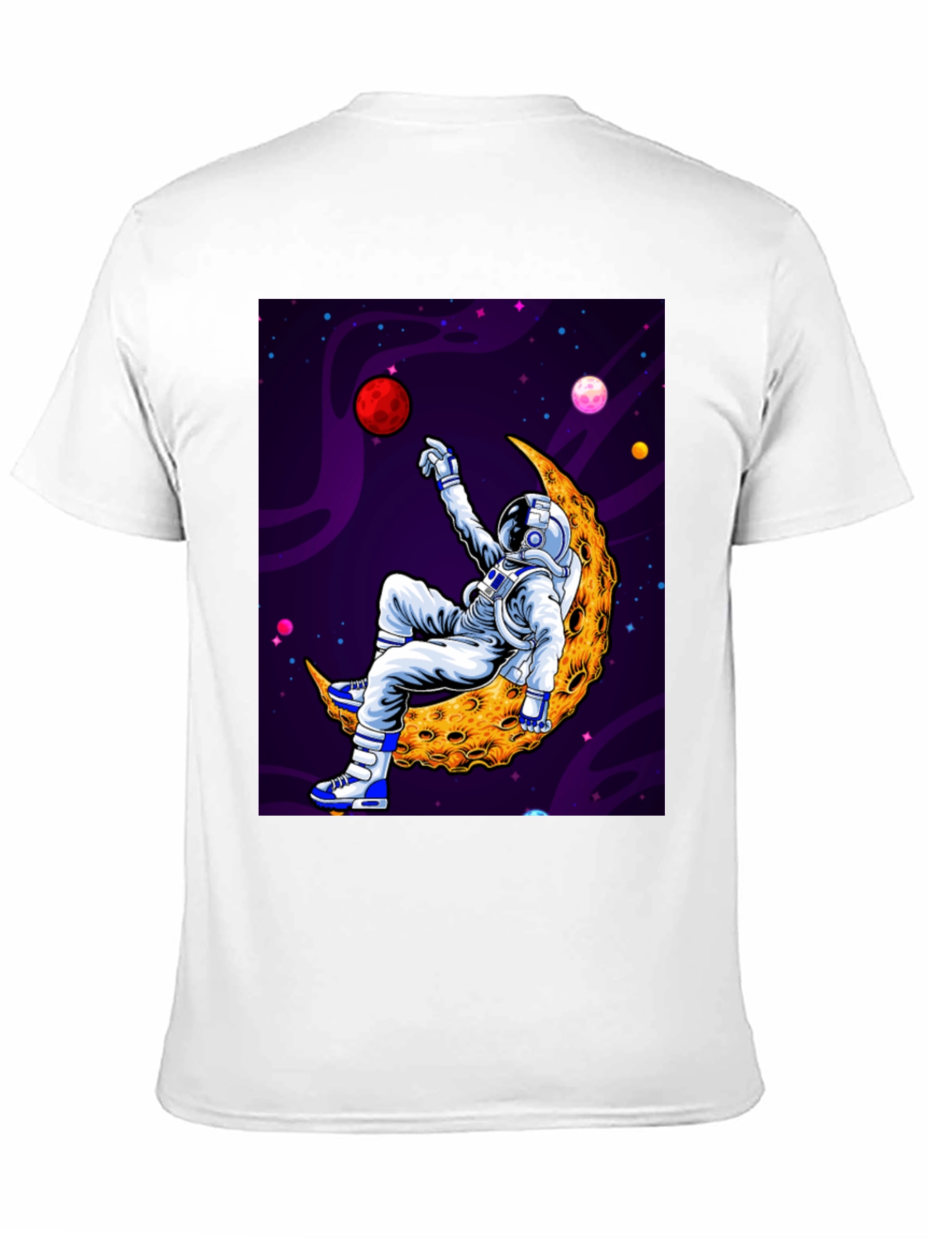 Astronaut Moon Graphic Tee - Space Vibes