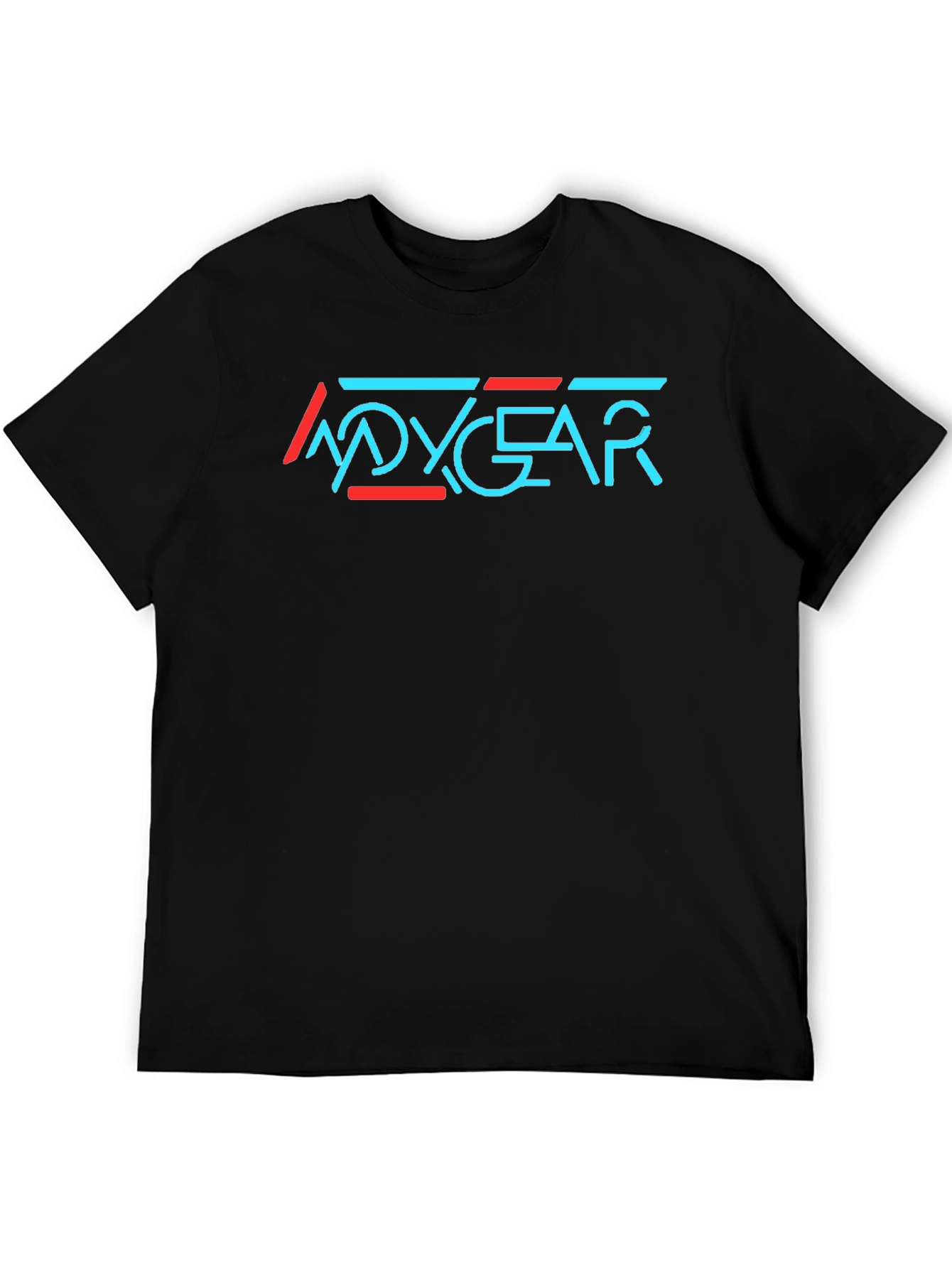 Stylish Black T-Shirt with Modern Graphic Print
