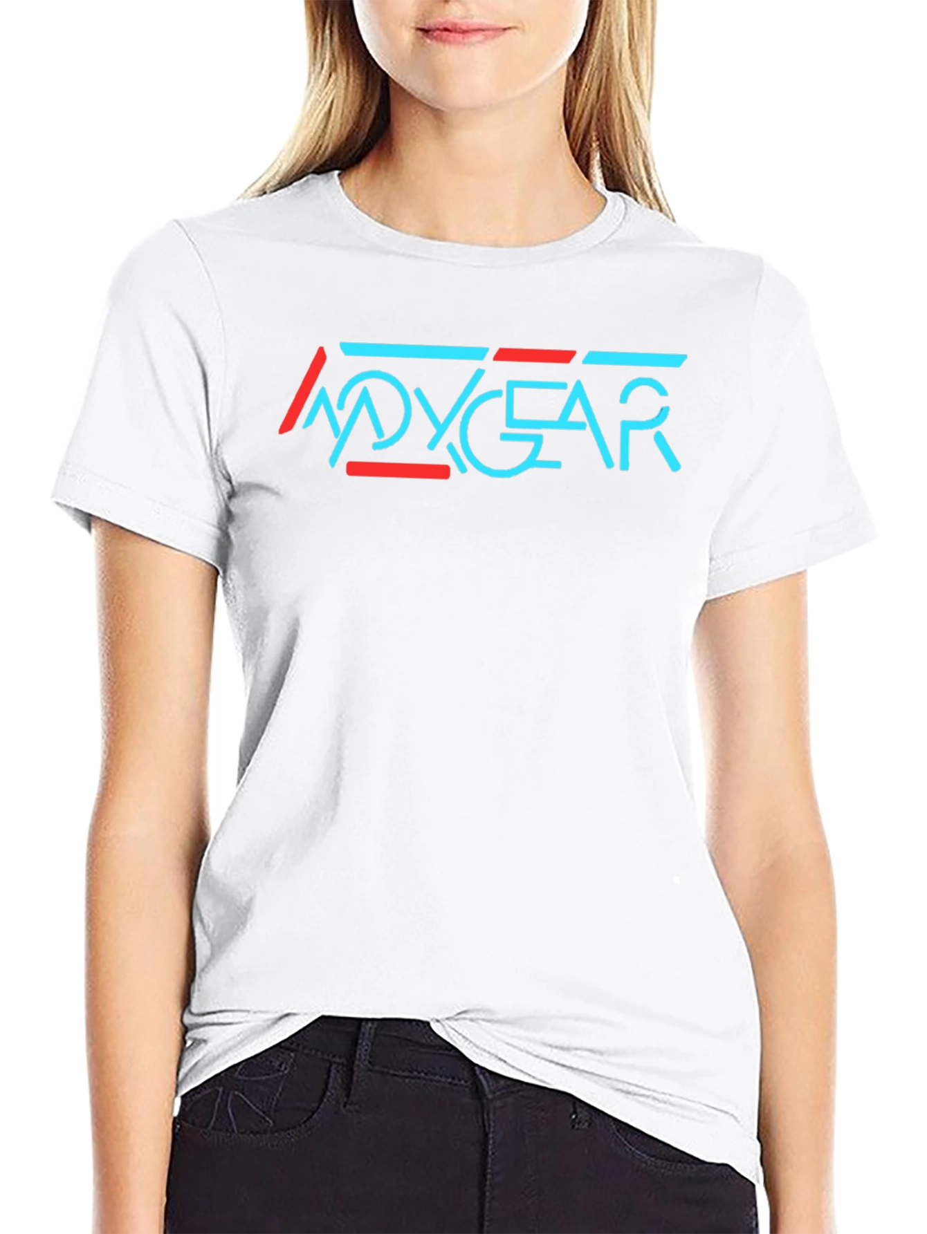 Stylish Black T-Shirt with Modern Graphic Print