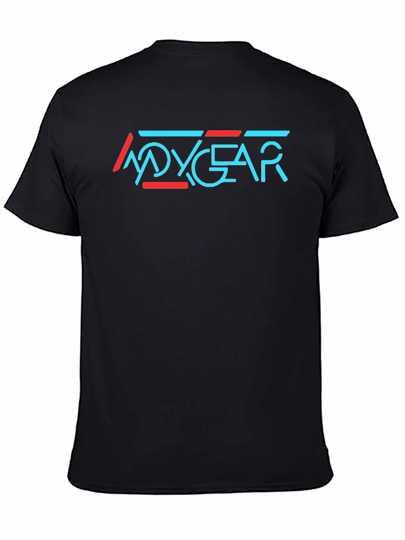 Stylish Black T-Shirt with Modern Graphic Print