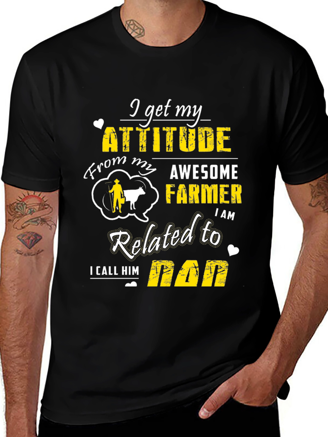 Awesome Farmer Dad T-Shirt