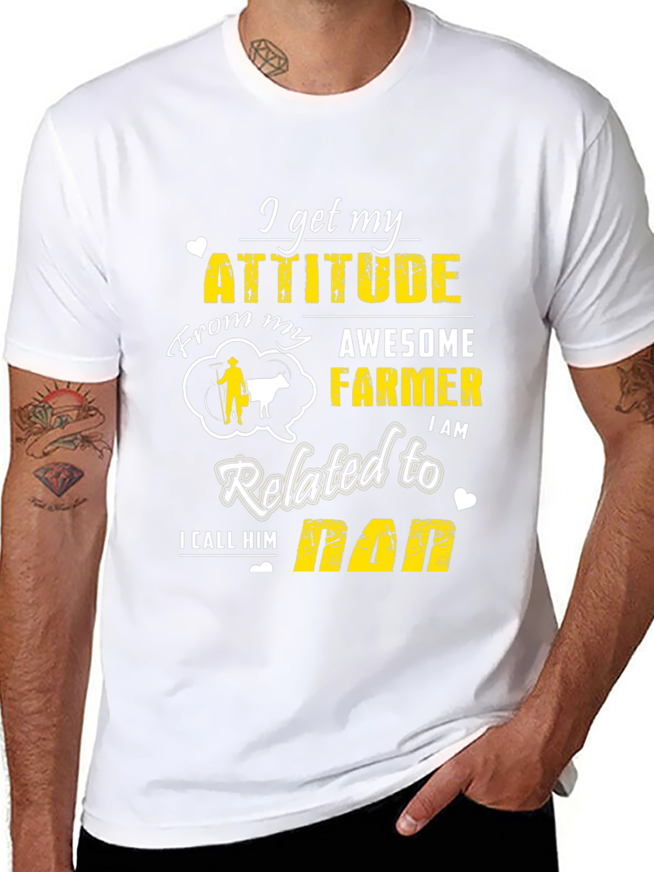 Awesome Farmer Dad T-Shirt
