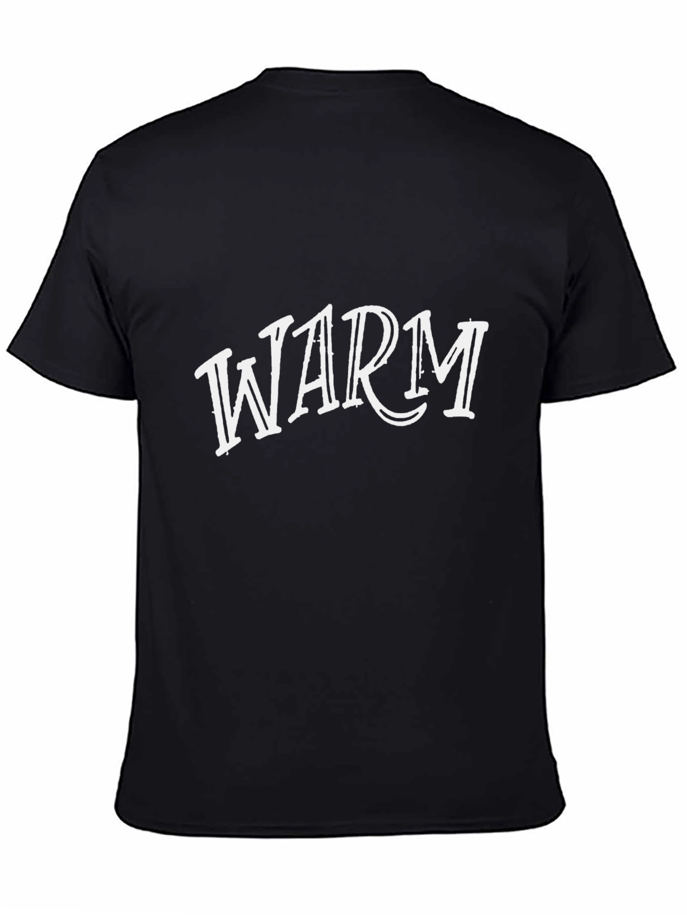 Warm Graphic Tee - Black Casual T-Shirt