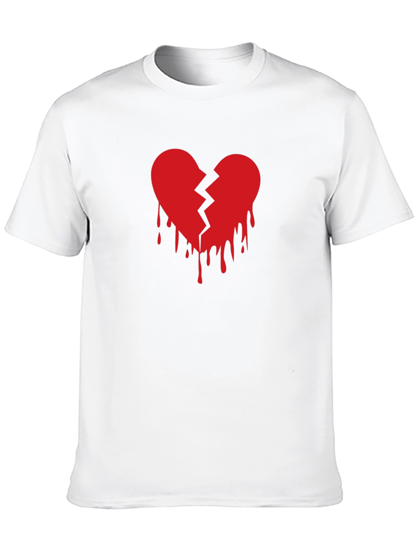 Broken Heart Graphic T-Shirt - Trendy Design