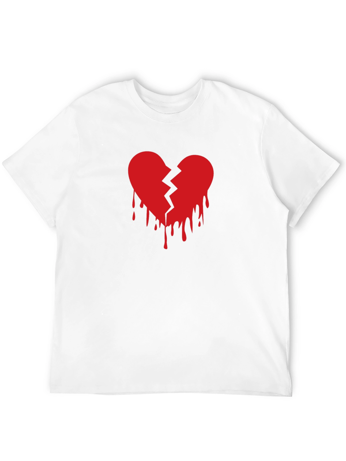 Broken Heart Graphic T-Shirt - Trendy Design
