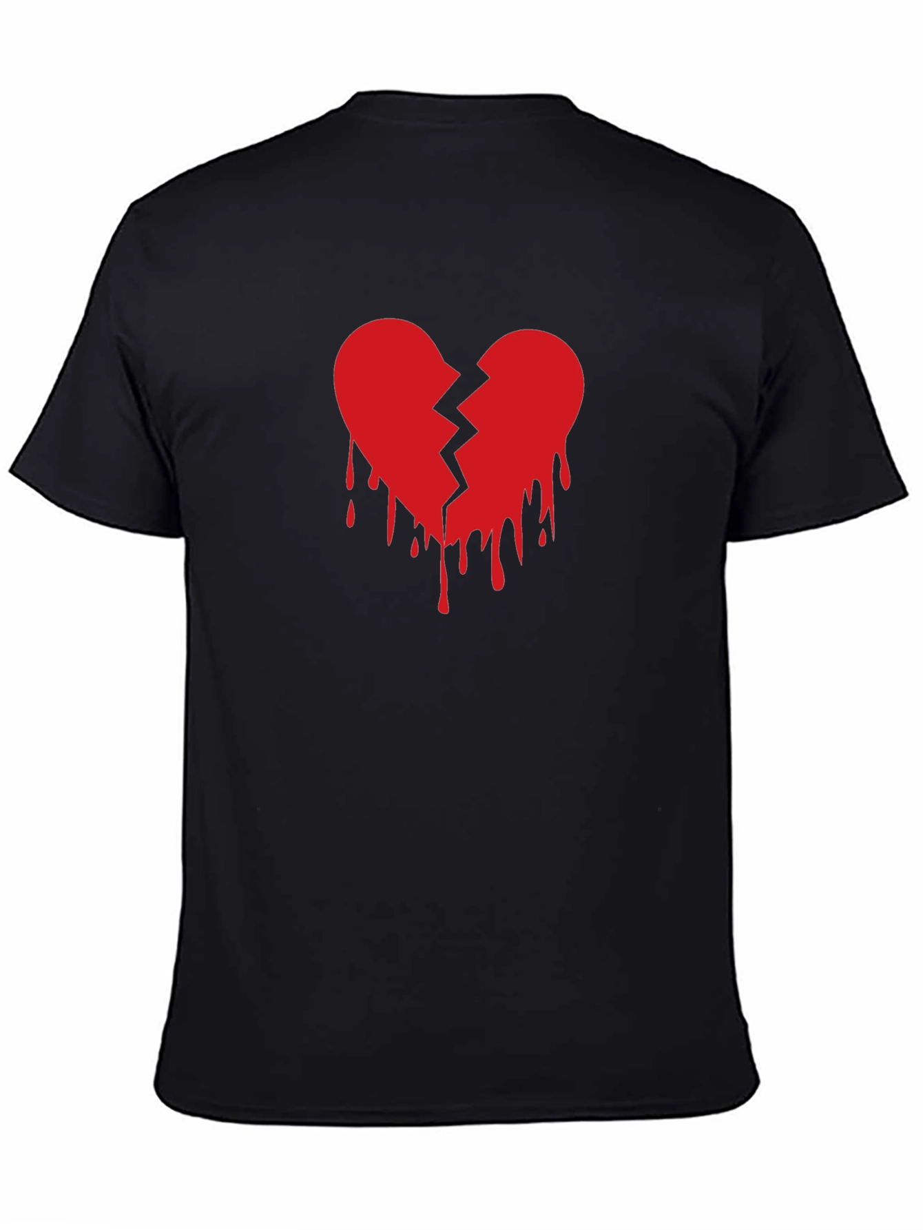Broken Heart Graphic T-Shirt - Trendy Design