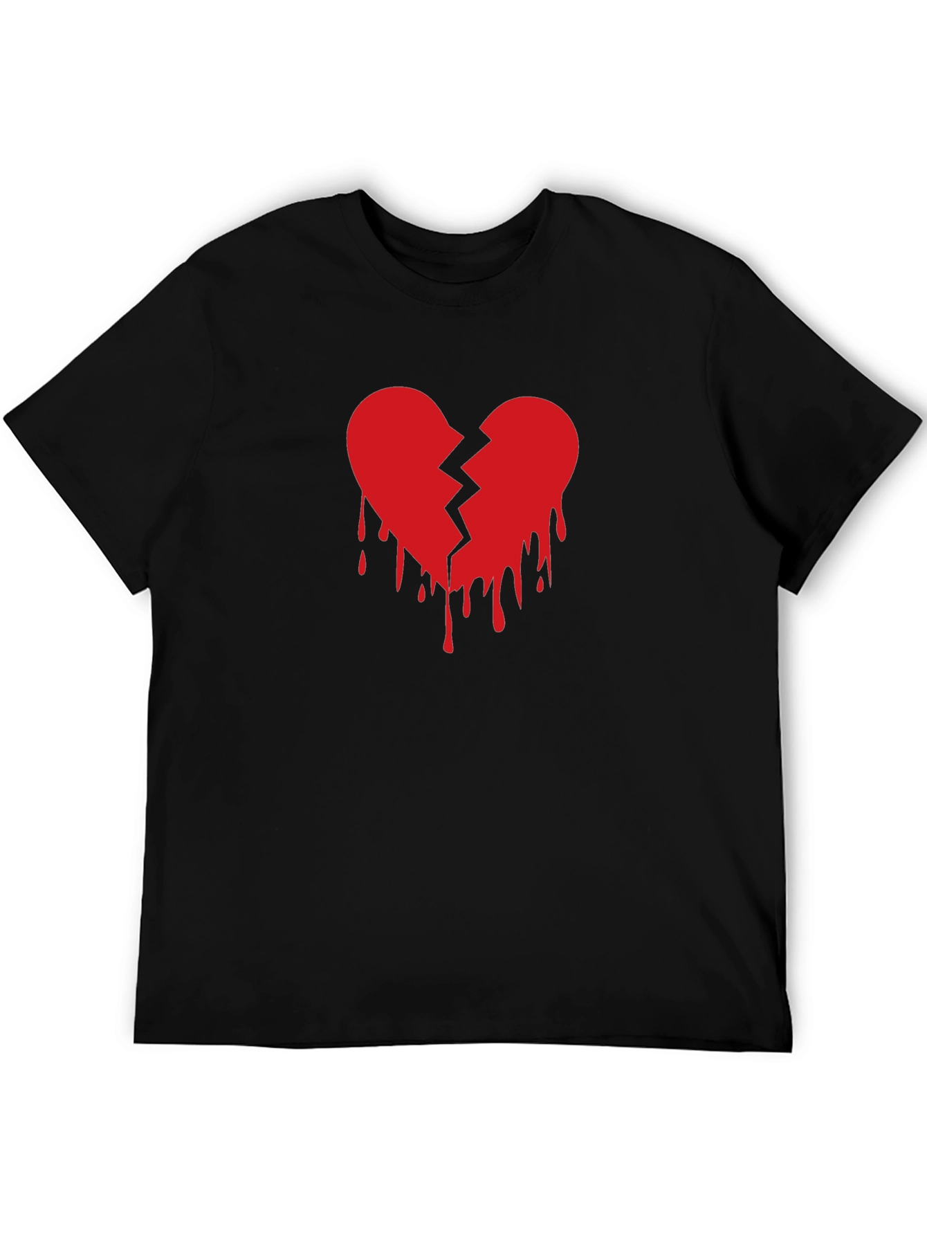 Broken Heart Graphic T-Shirt - Trendy Design