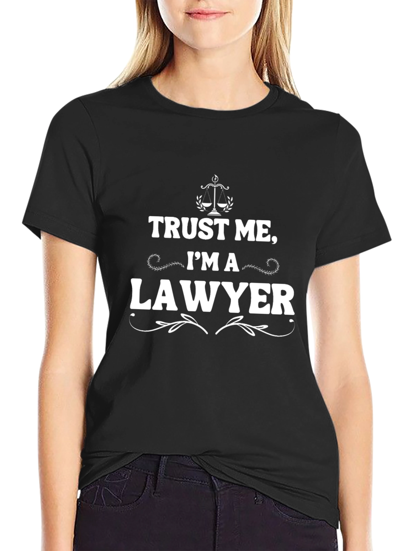 Trust Me Im A Lawyer Black T-Shirt