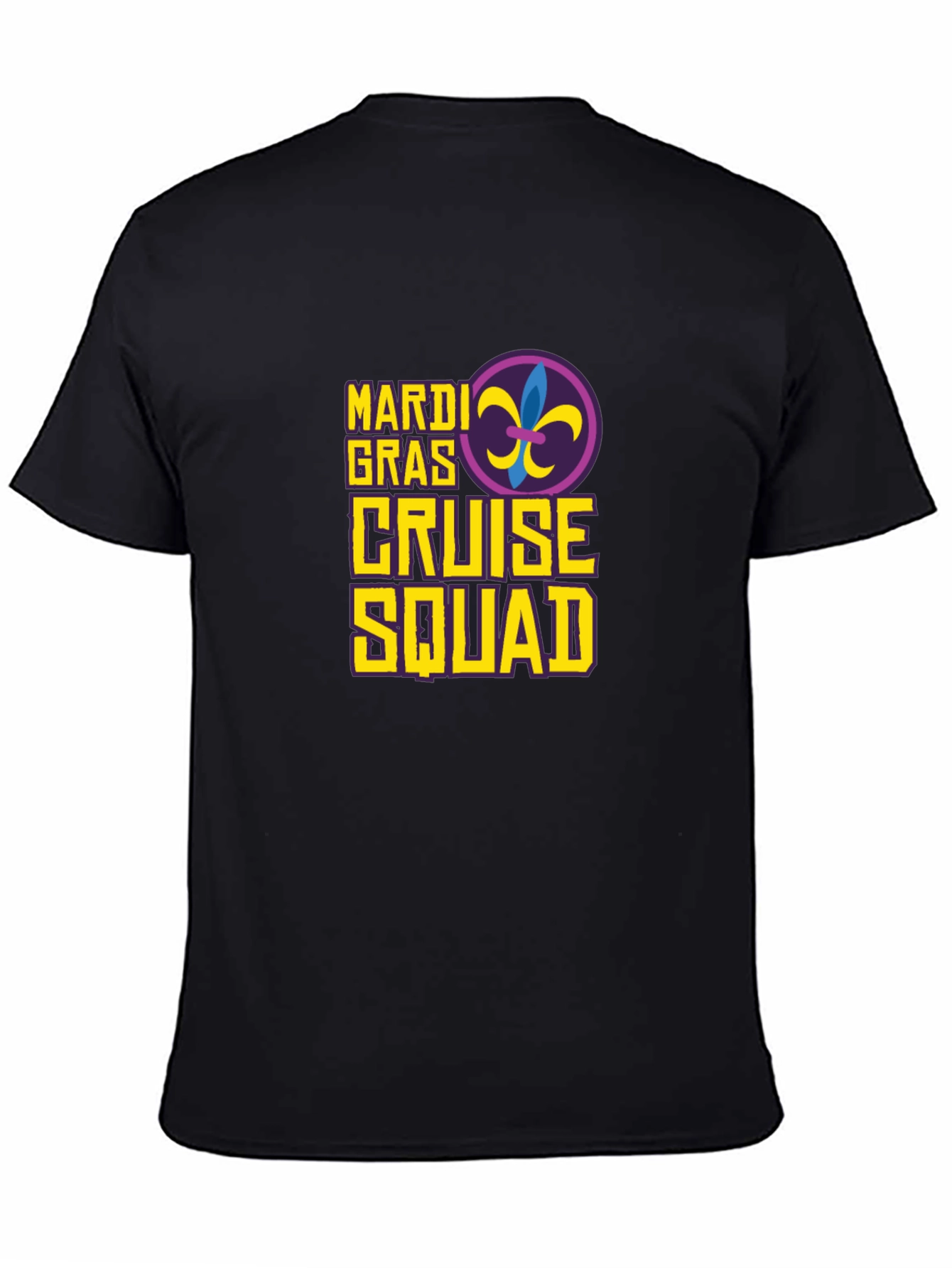 Mardi Gras Cruise Squad T-Shirt - Black