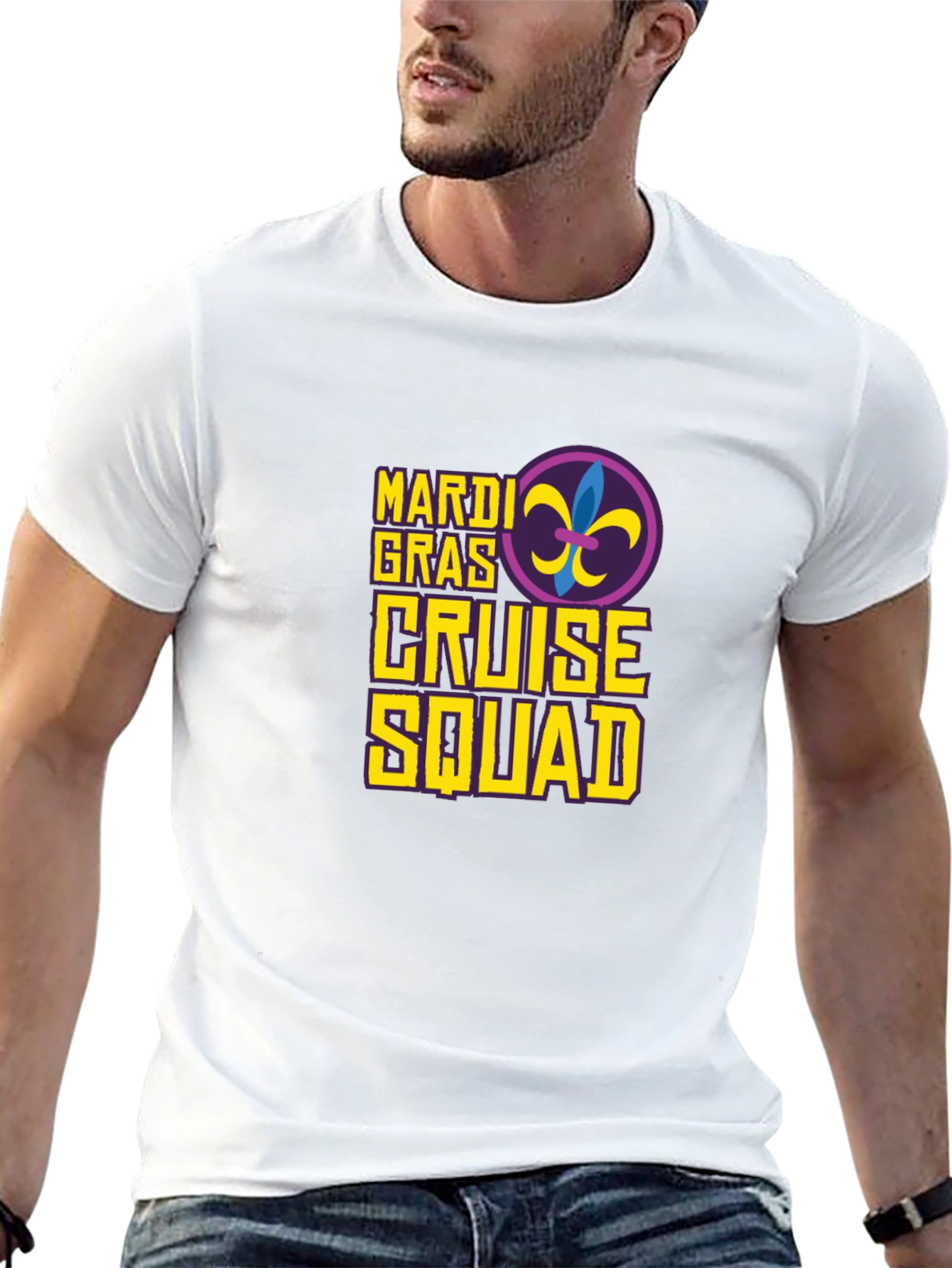 Mardi Gras Cruise Squad T-Shirt - Black
