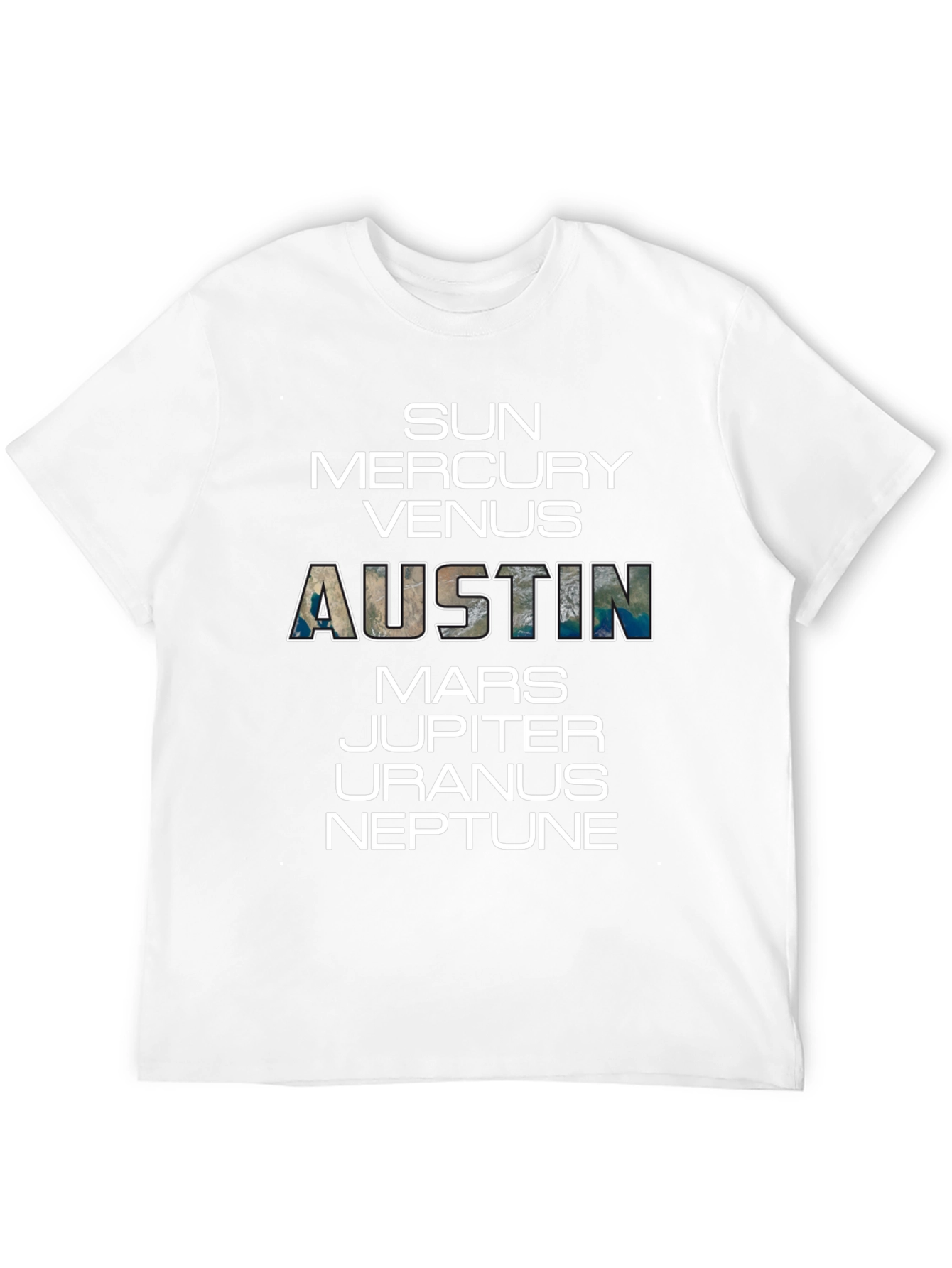 Planets of Austin T-Shirt - City Pride Tee