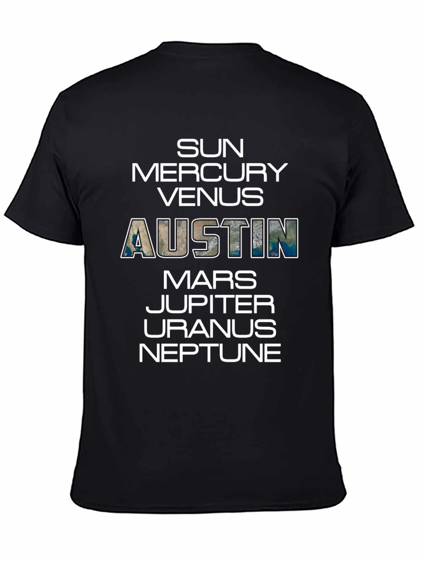Planets of Austin T-Shirt - City Pride Tee