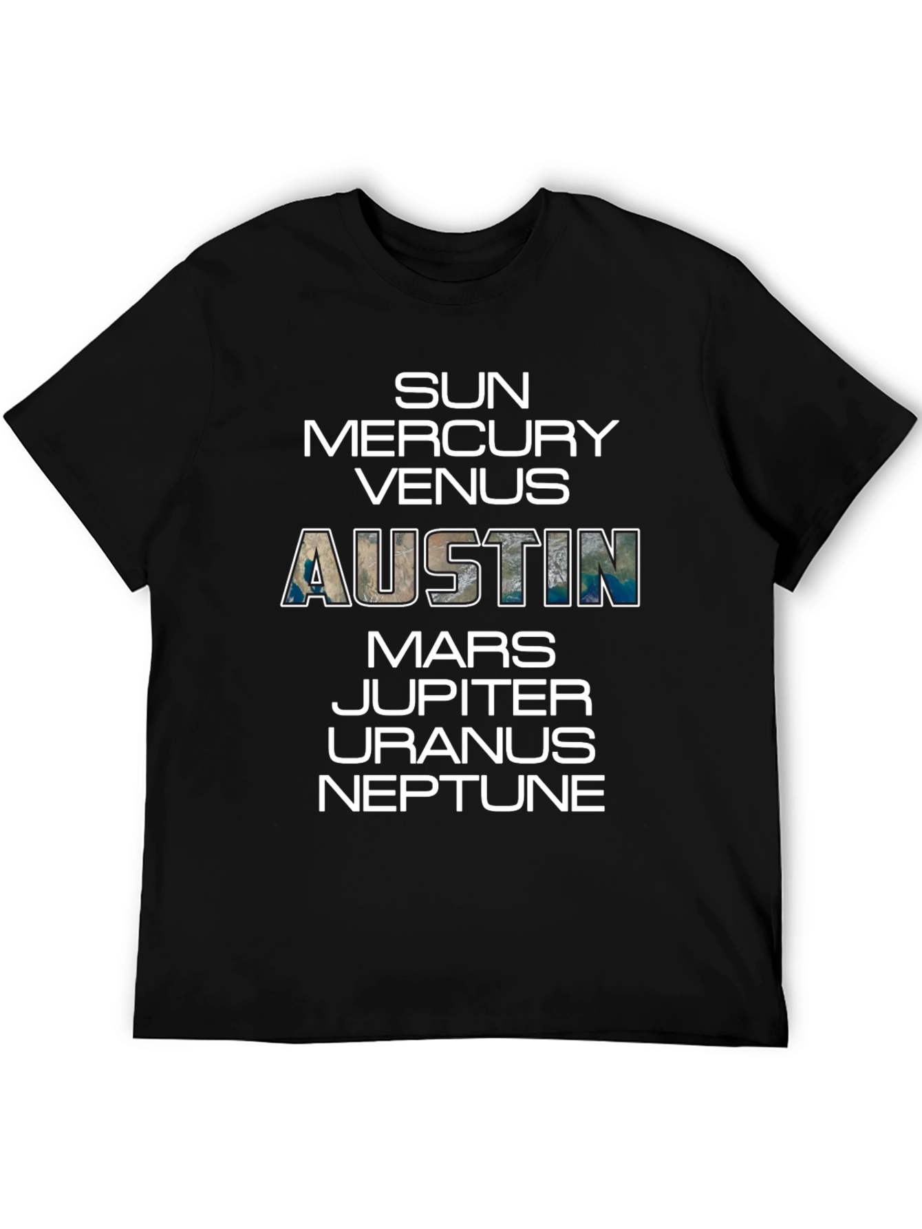 Planets of Austin T-Shirt - City Pride Tee