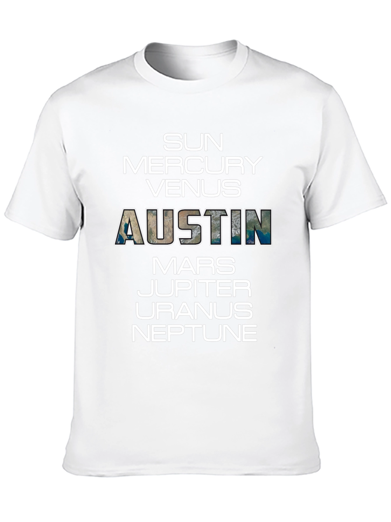 Planets of Austin T-Shirt - City Pride Tee