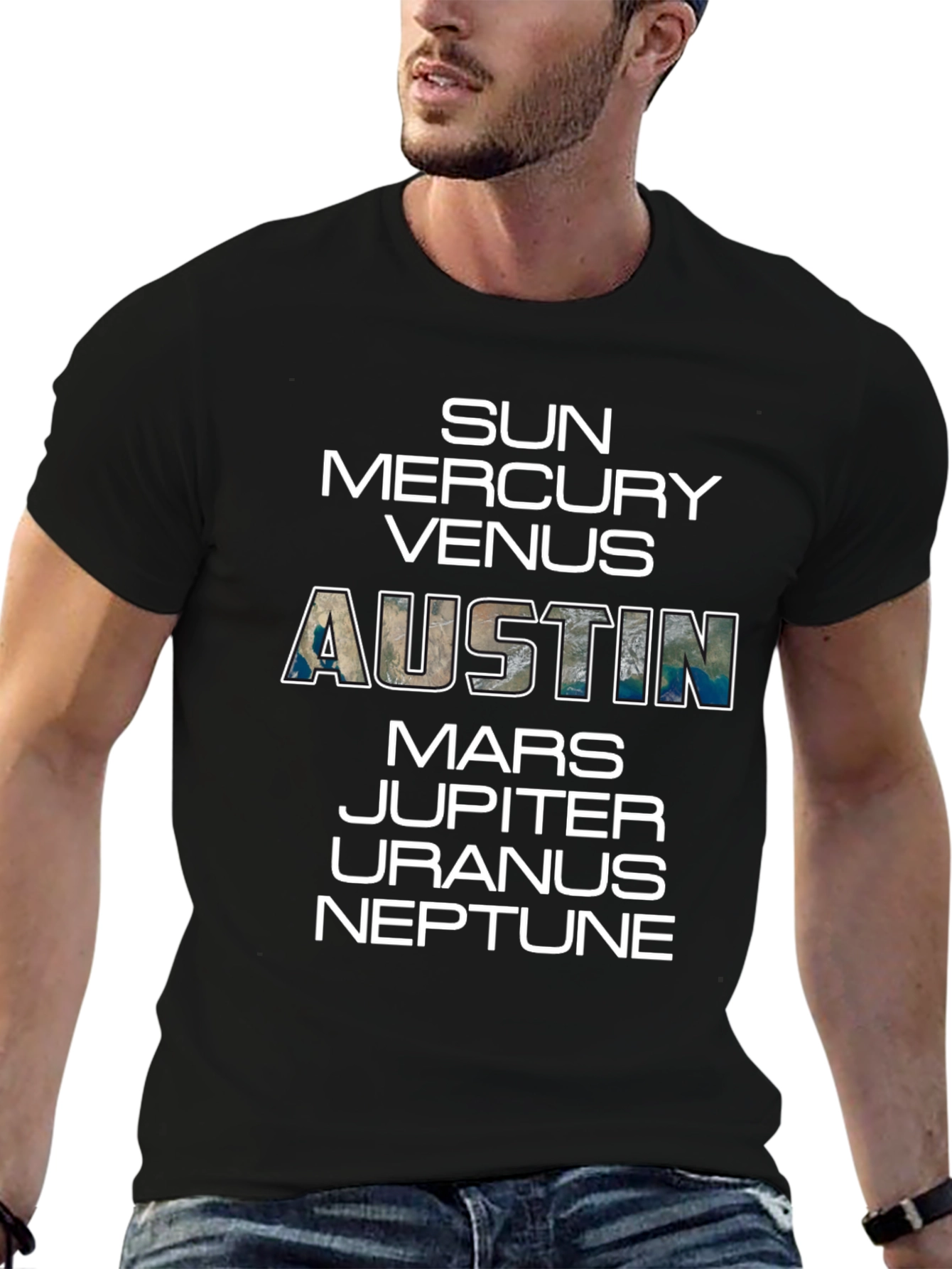 Planets of Austin T-Shirt - City Pride Tee