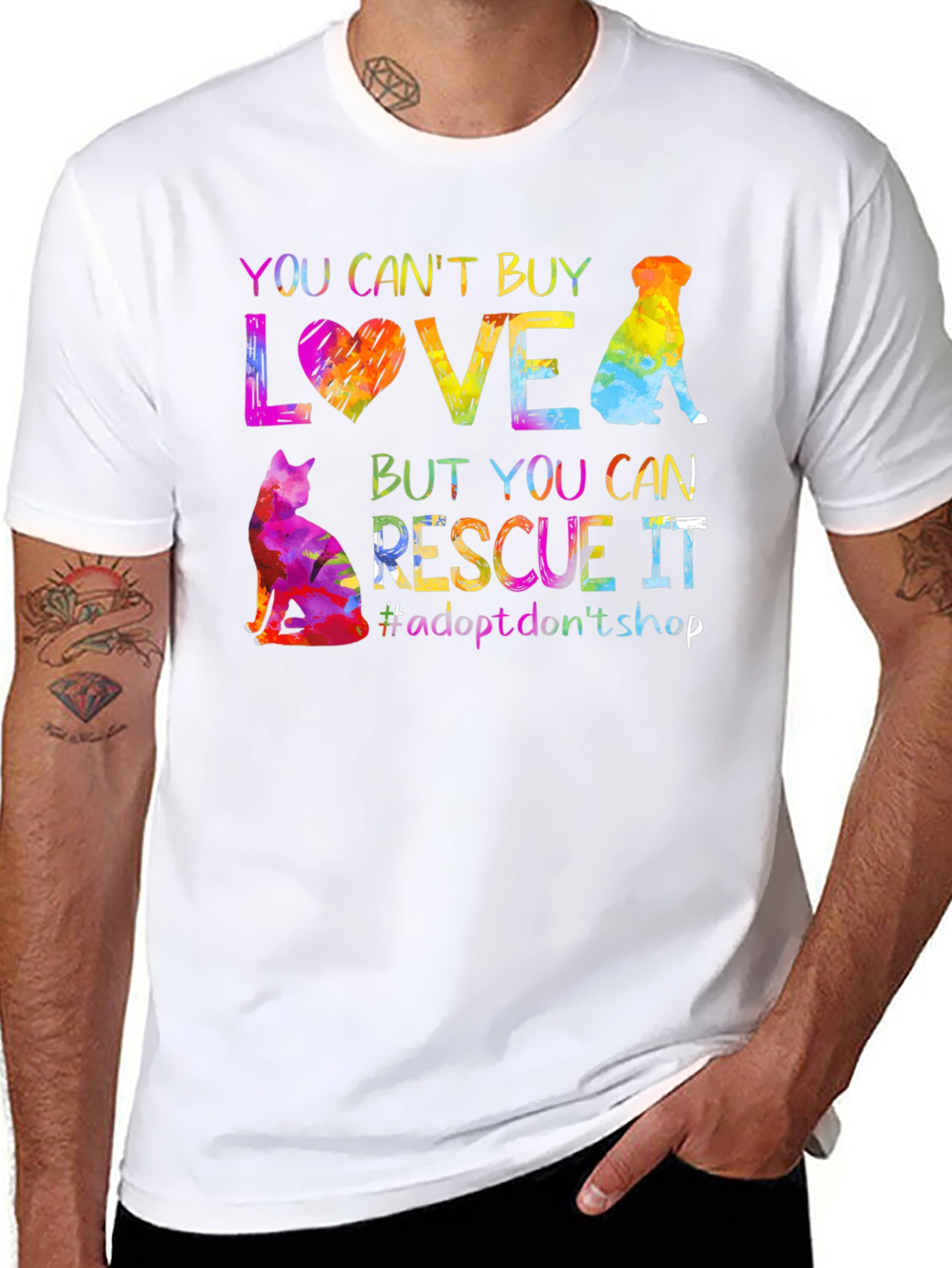Rescue Love T-Shirt - Adopt Dont Shop!