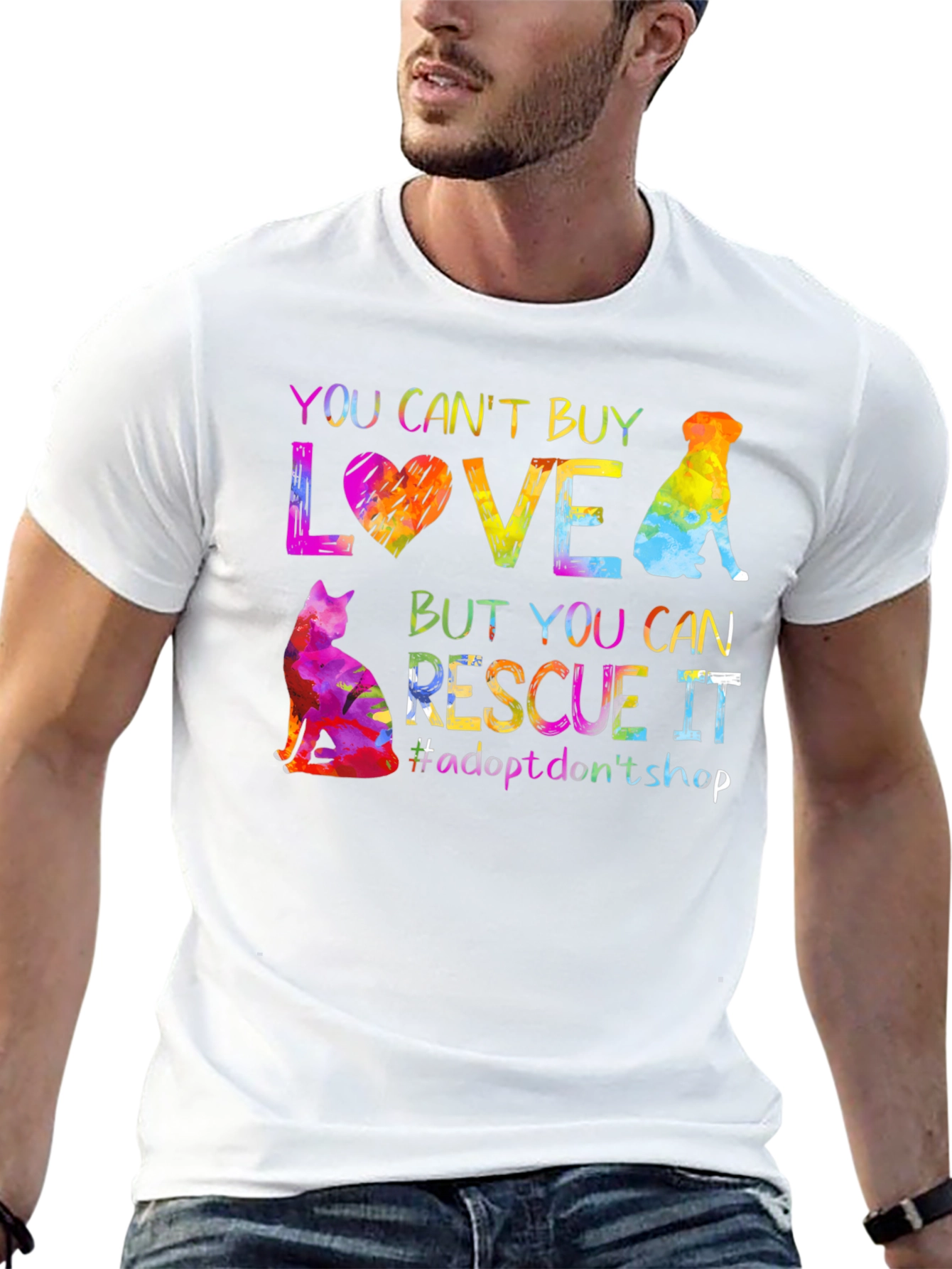 Rescue Love T-Shirt - Adopt Dont Shop!