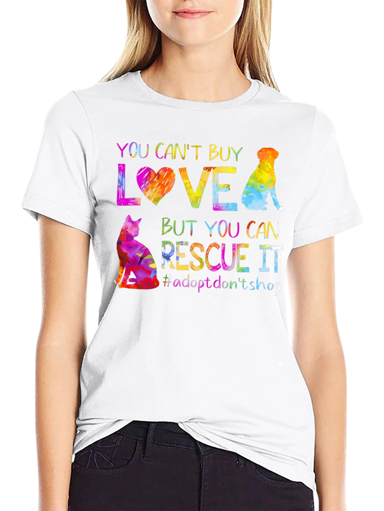 Rescue Love T-Shirt - Adopt Dont Shop!