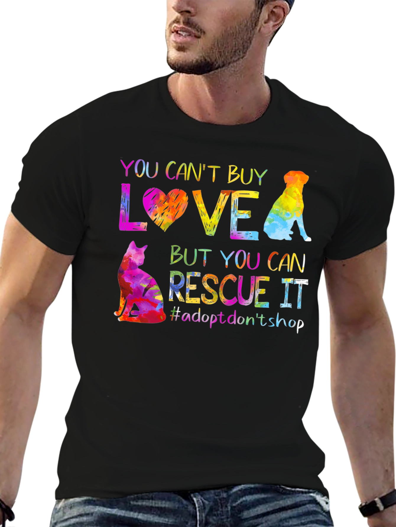 Rescue Love T-Shirt - Adopt Dont Shop!