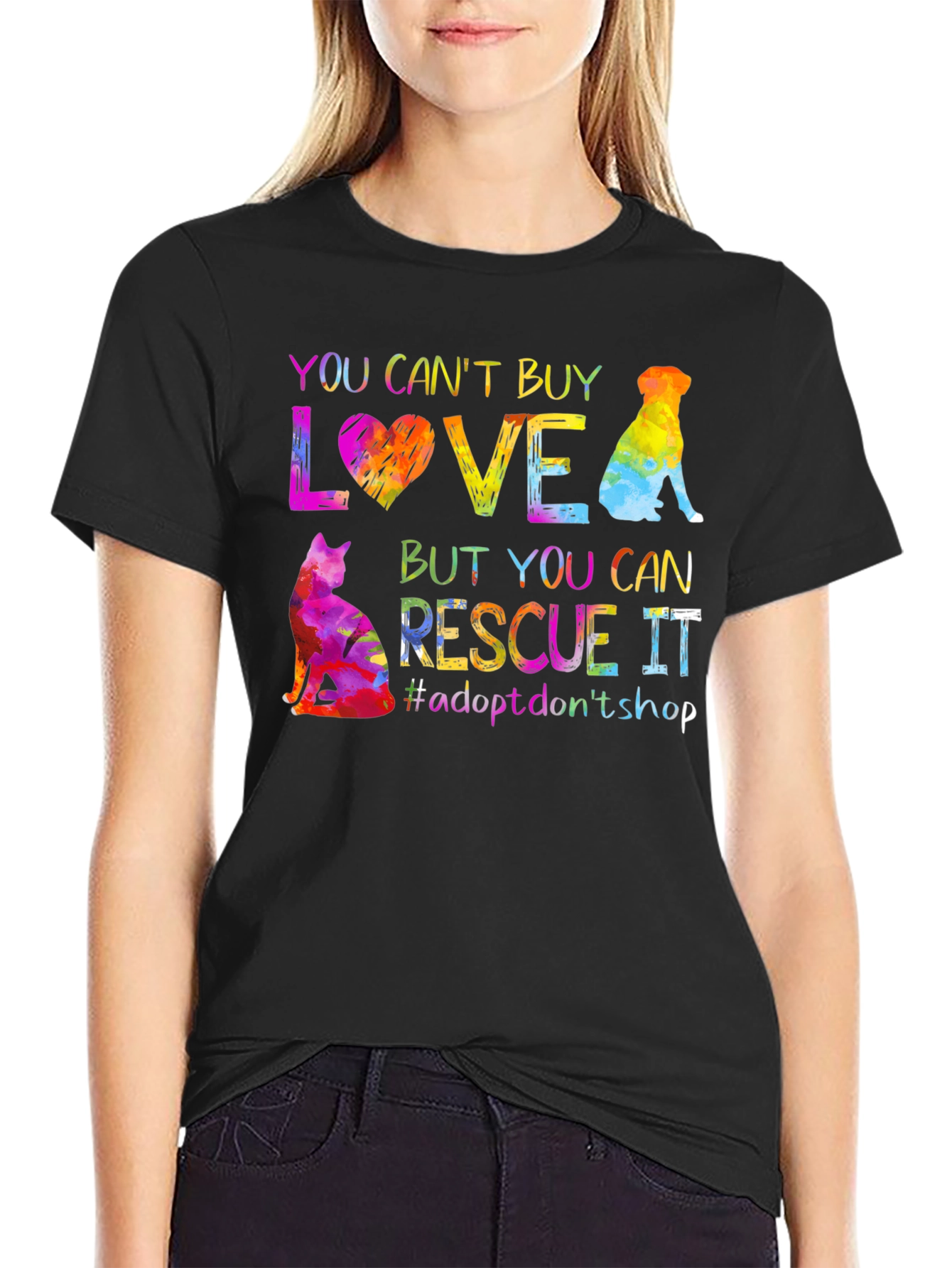 Rescue Love T-Shirt - Adopt Dont Shop!