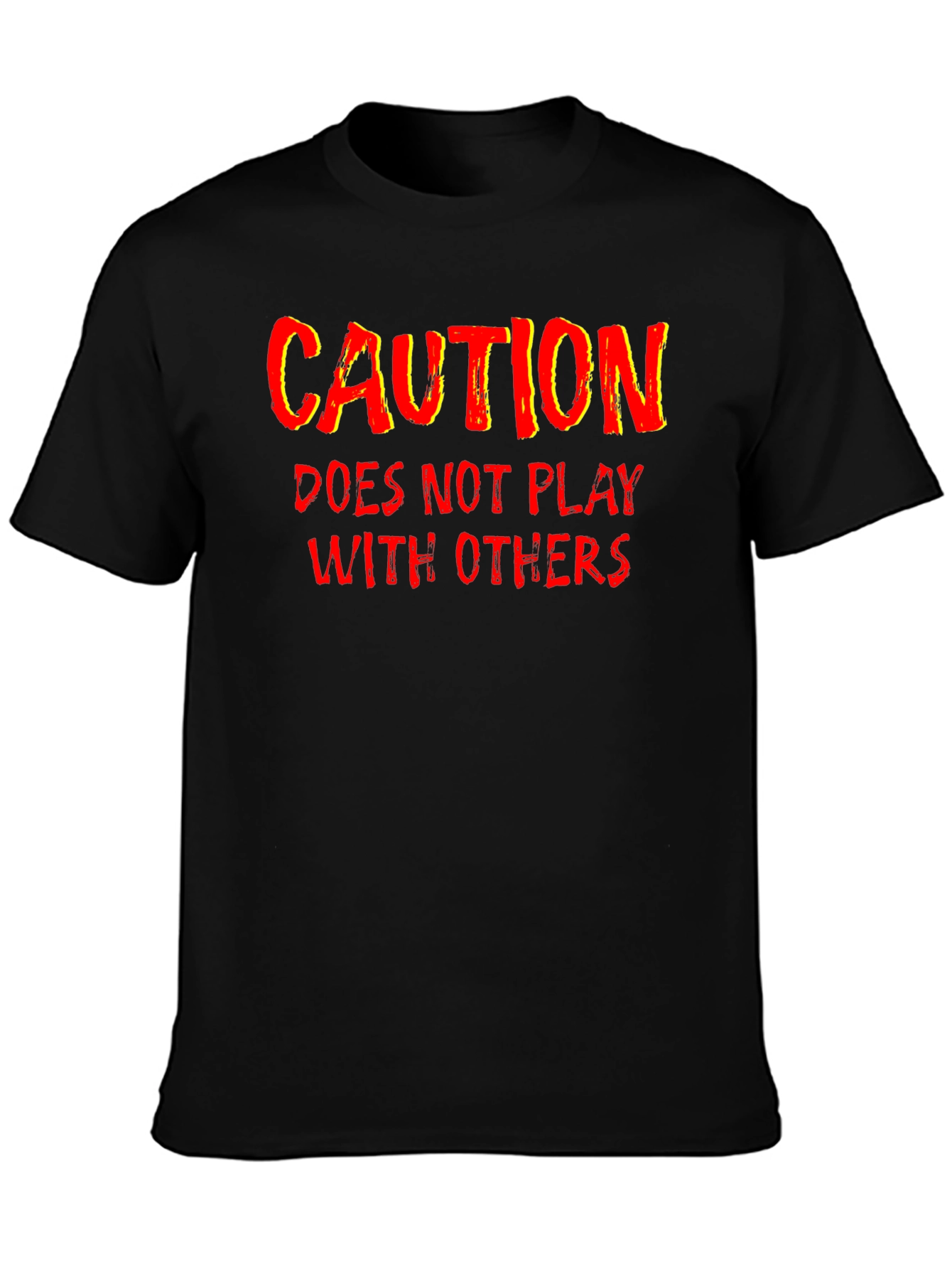 Caution Funny Graphic T-Shirt