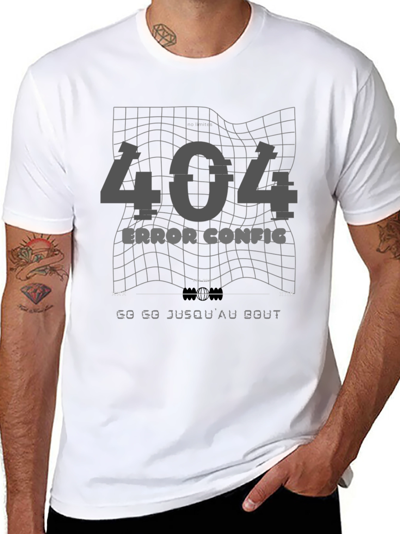 404 Error Config T-Shirt - Glitch Style