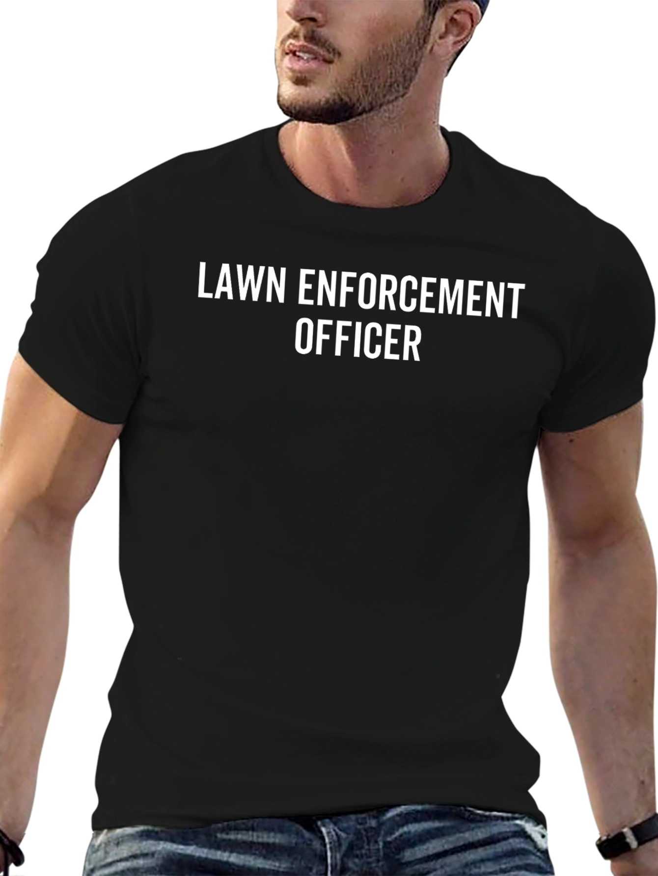 Lawn Enforcement Officer Graphic T-Shirt