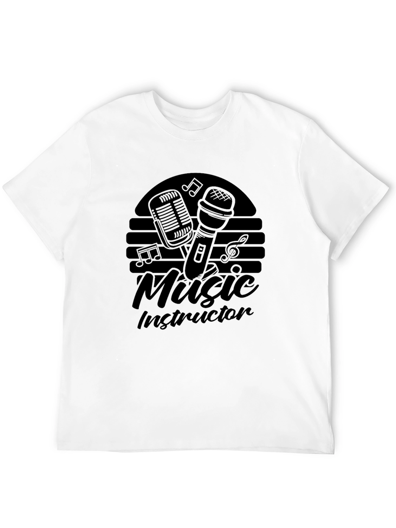 Music Instructor Graphic T-Shirt - Black