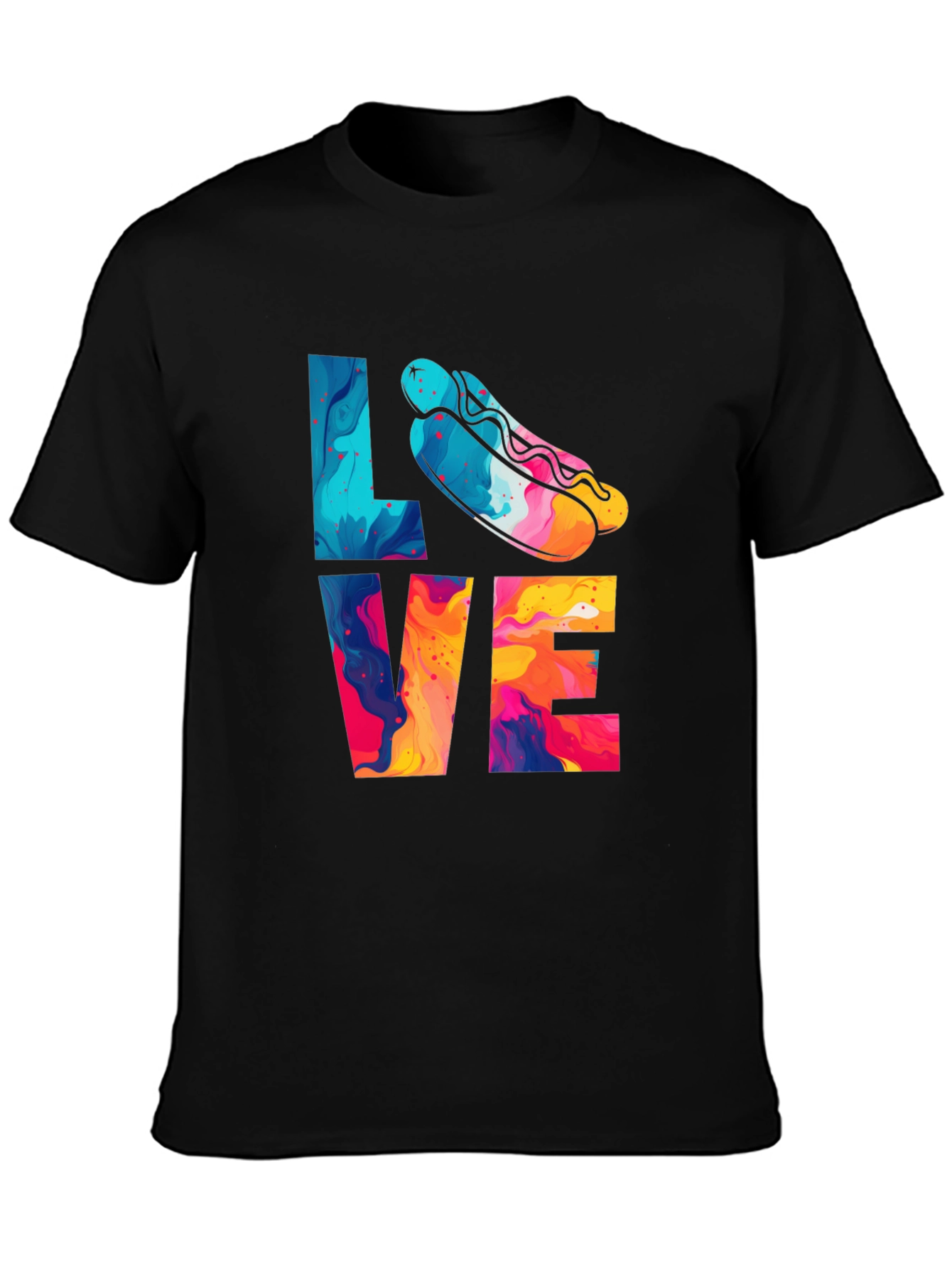 Love Hotdogs T-Shirt Fun Graphic Tee