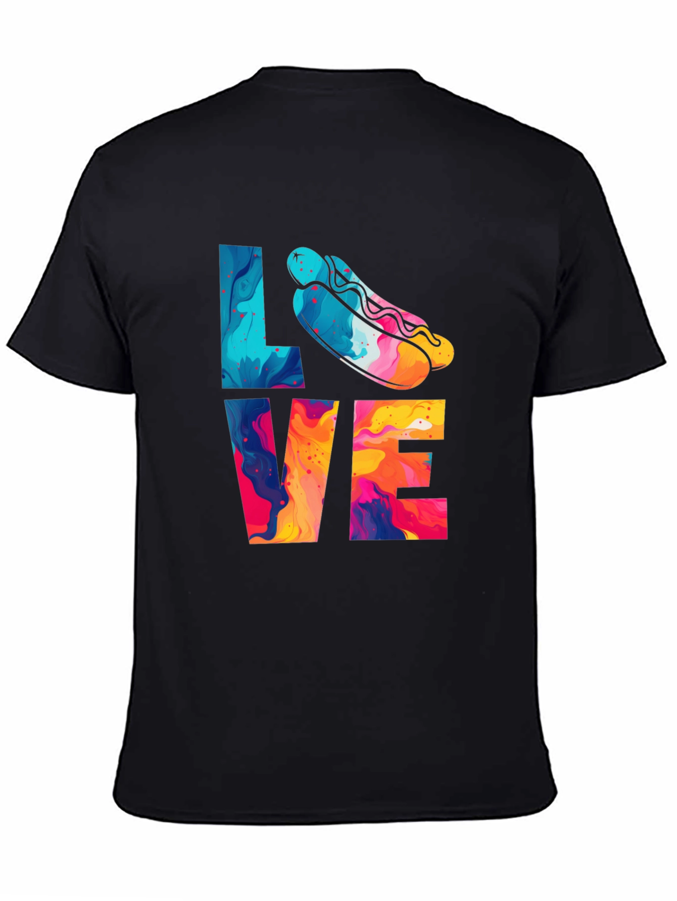 Love Hotdogs T-Shirt Fun Graphic Tee