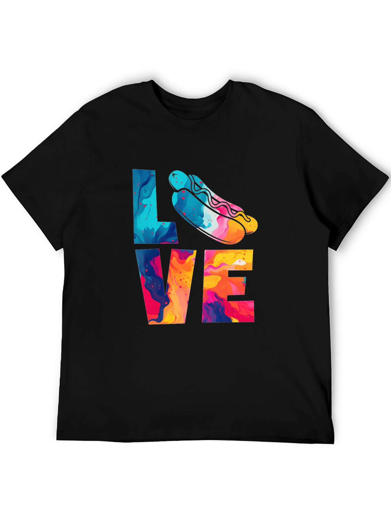 Love Hotdogs T-Shirt Fun Graphic Tee