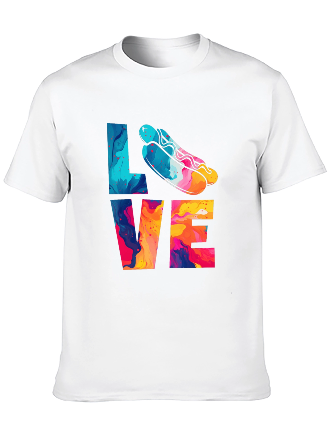 Love Hotdogs T-Shirt Fun Graphic Tee