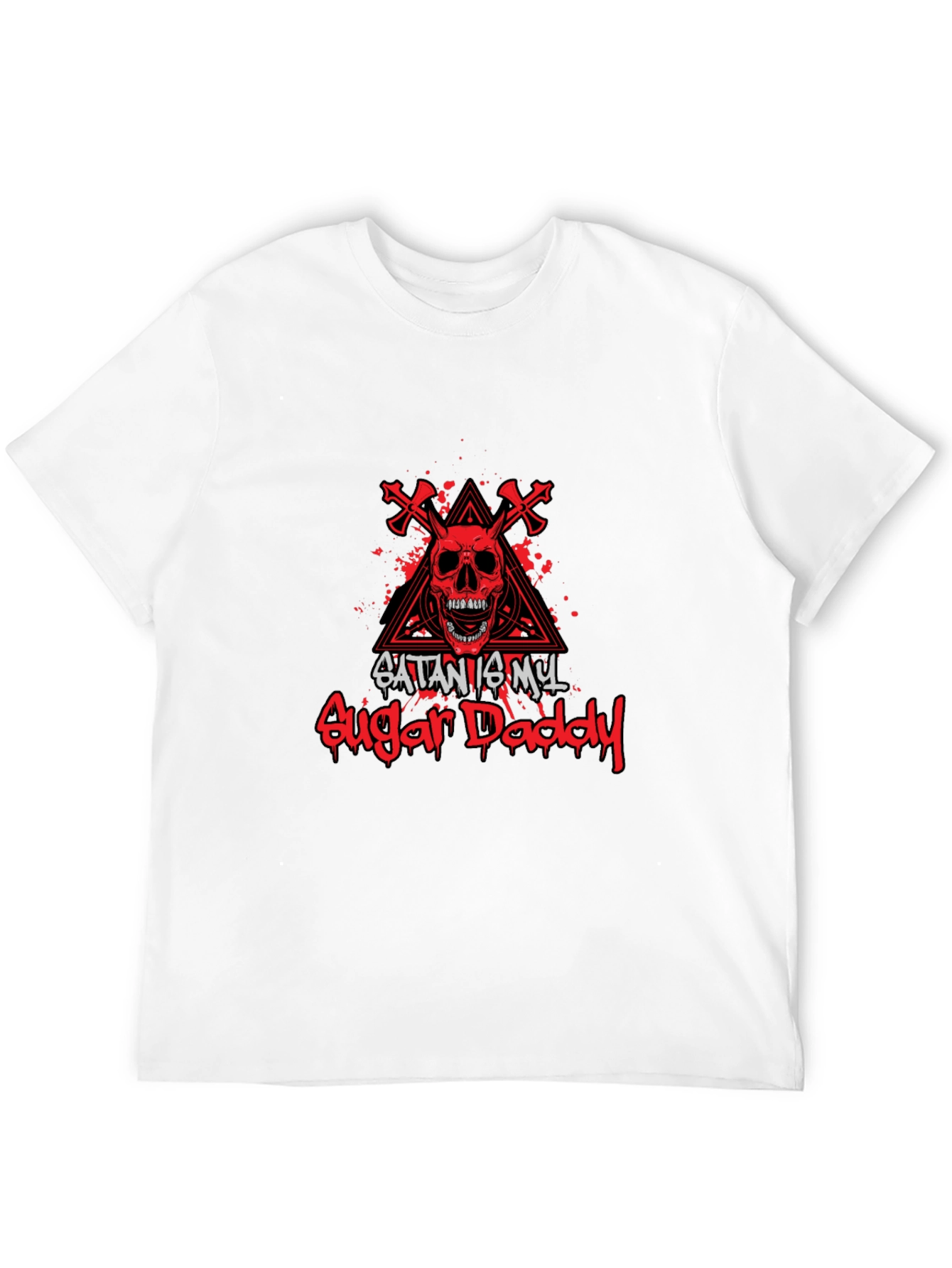Satan is My Sugar Daddy Black Graphic Tee