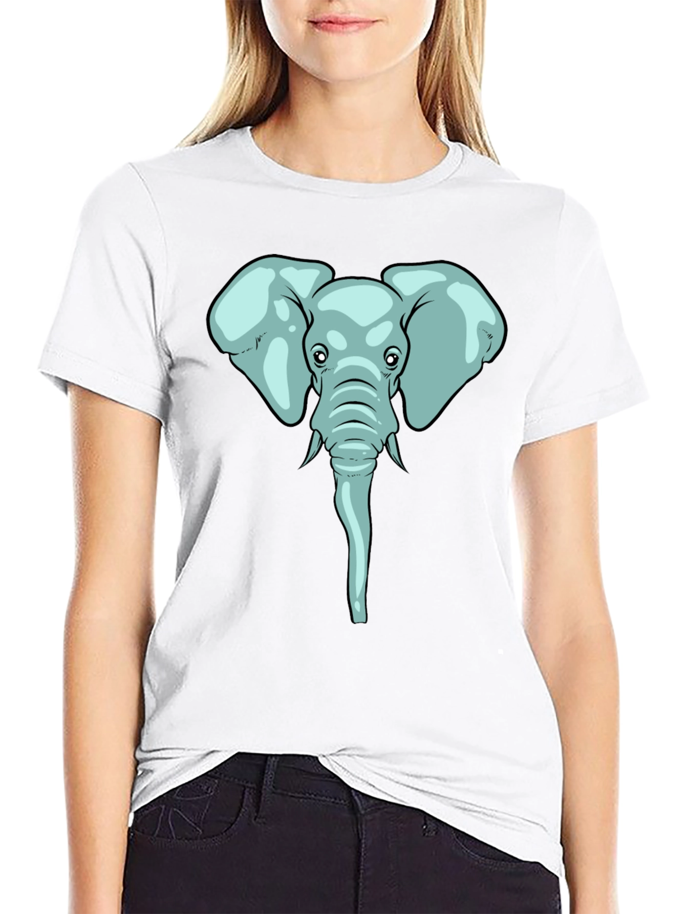 Elephant Graphic Tee - Soft Cotton Blend