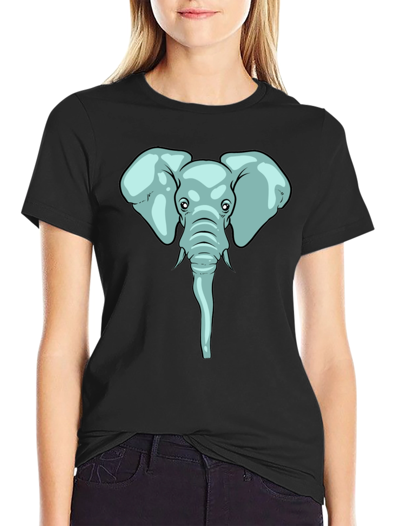 Elephant Graphic Tee - Soft Cotton Blend