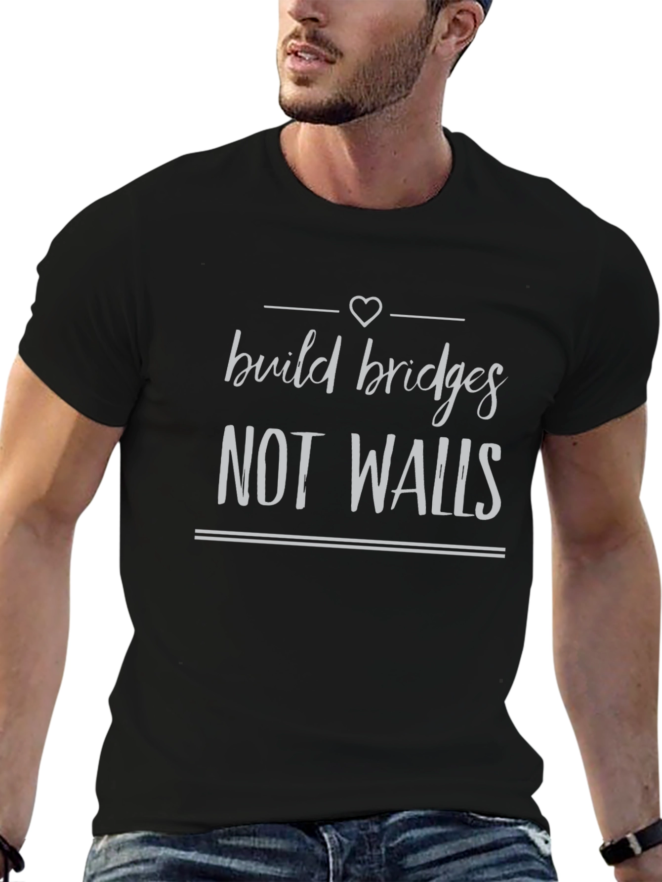 Build Bridges Not Walls Graphic Tee