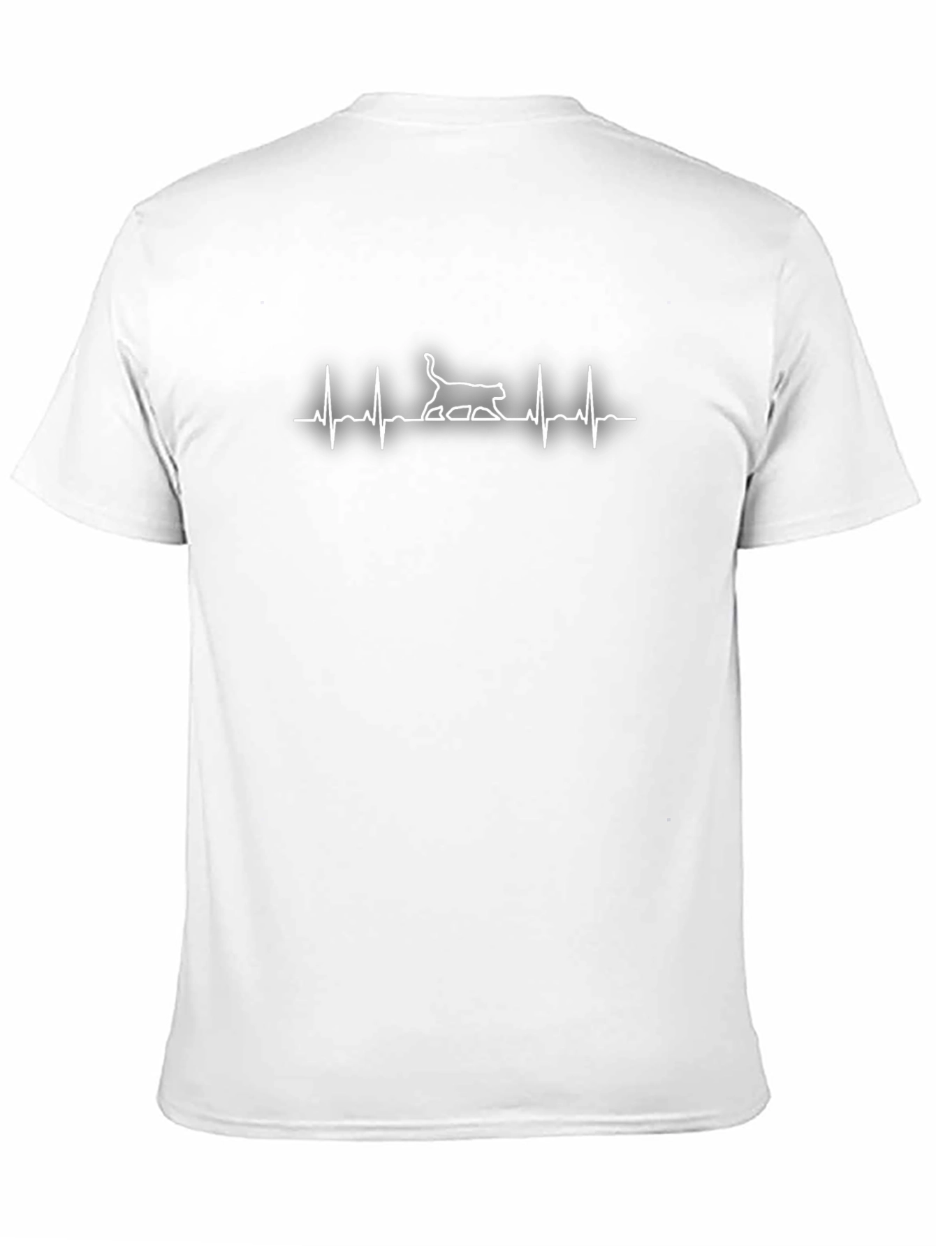 Cat Heartbeat T-Shirt - Stylish Graphic Tee