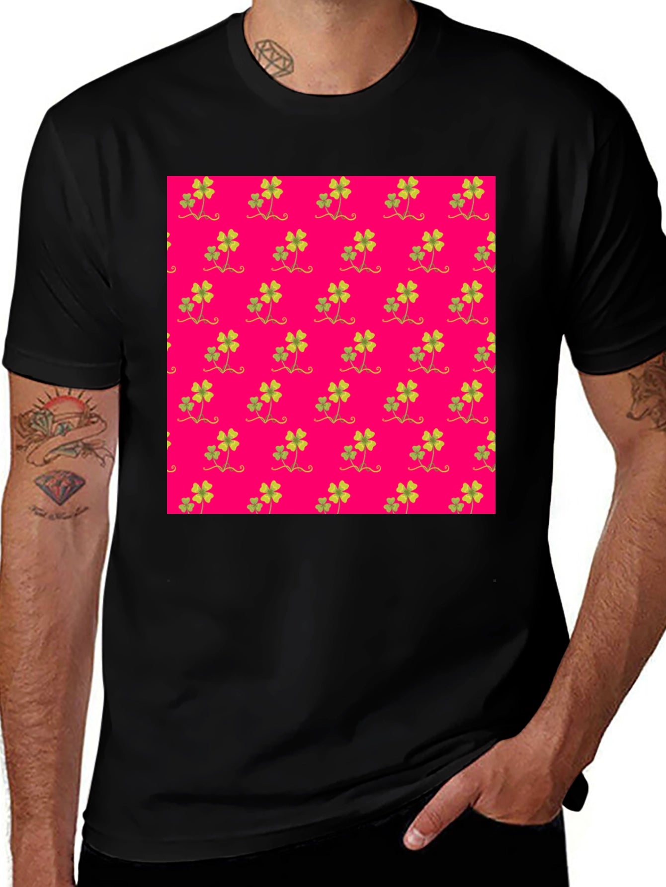 Clover Pattern T-Shirt