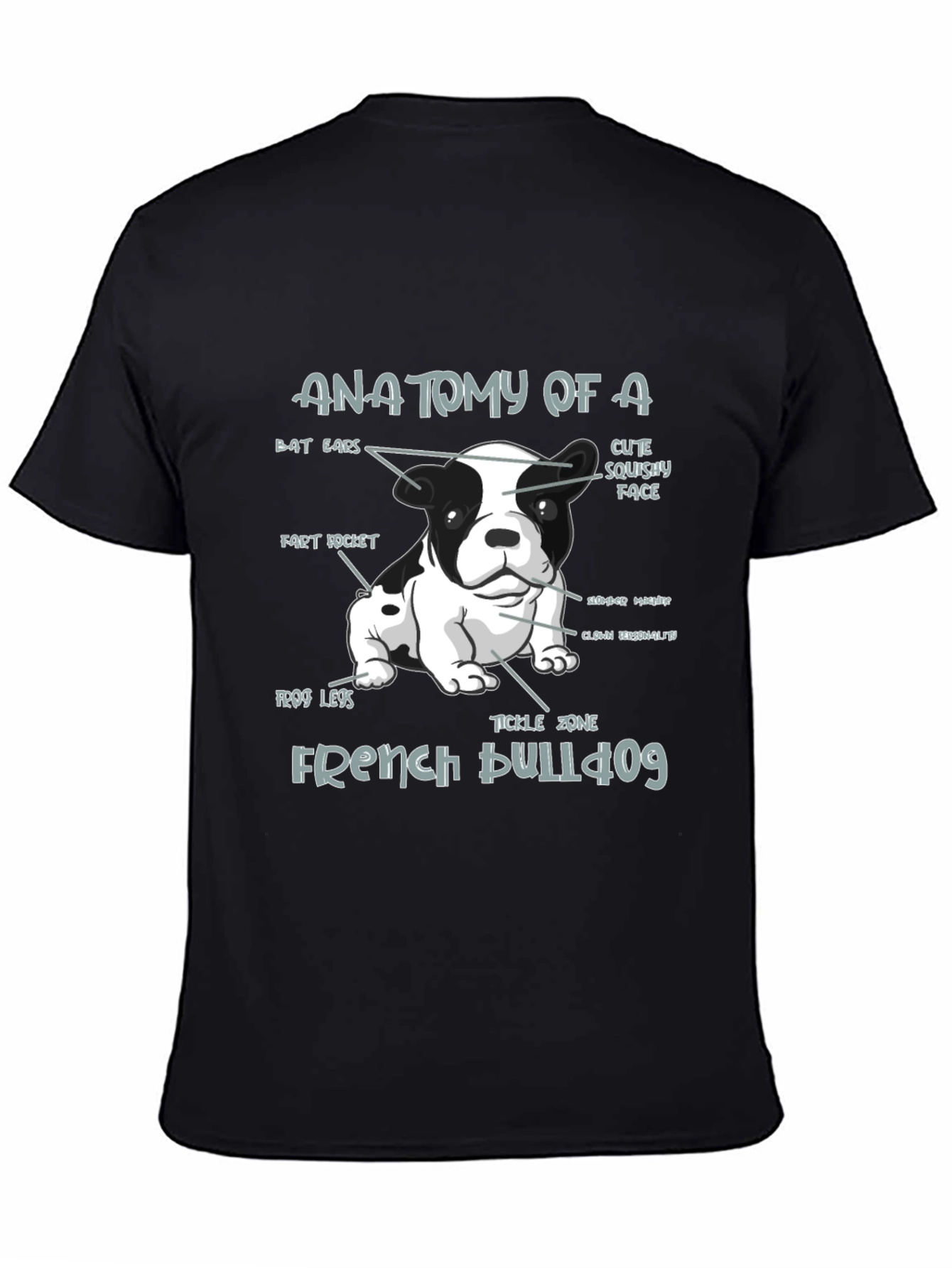 Anatomy of a French Bulldog T-Shirt