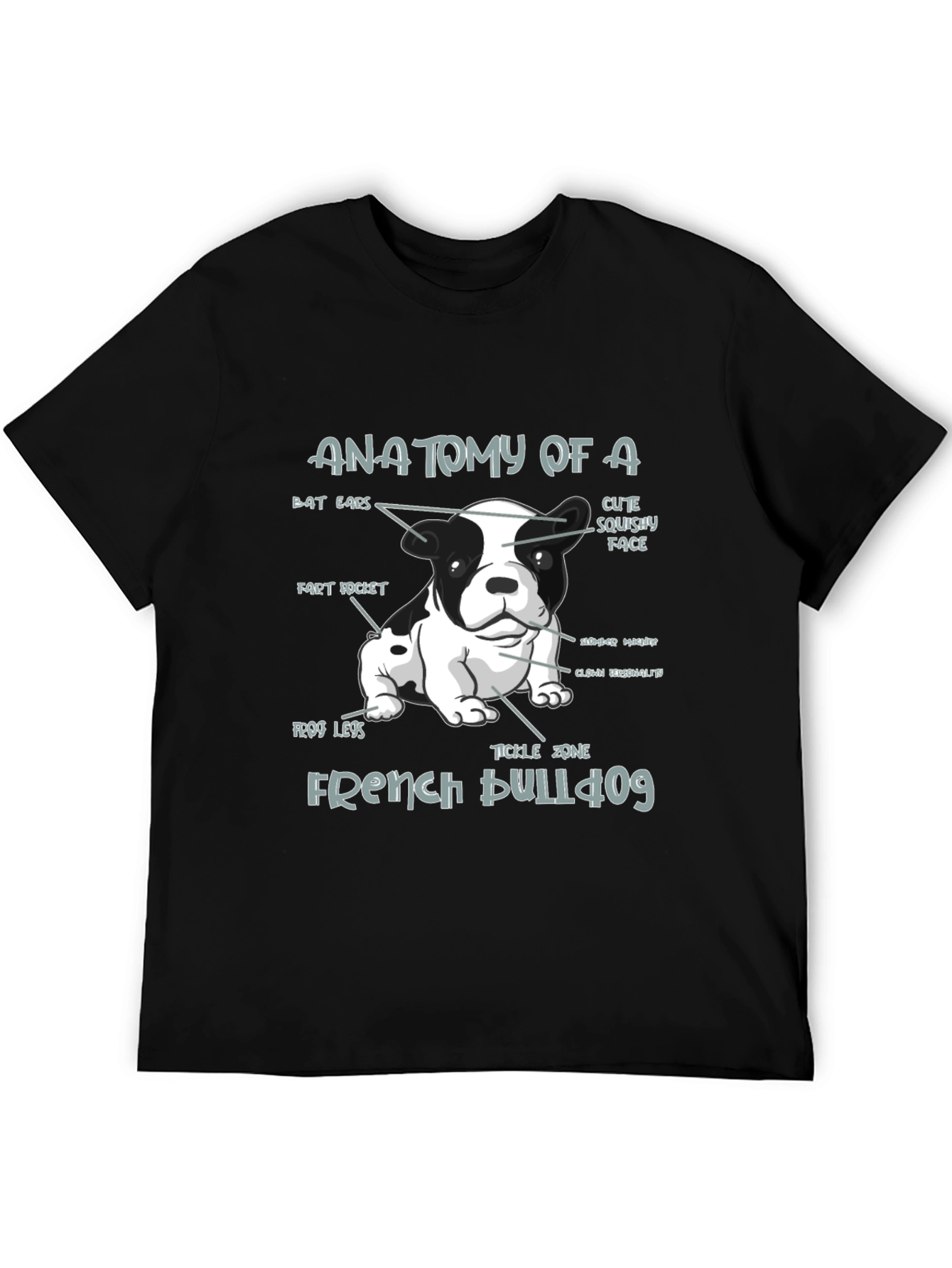 Anatomy of a French Bulldog T-Shirt
