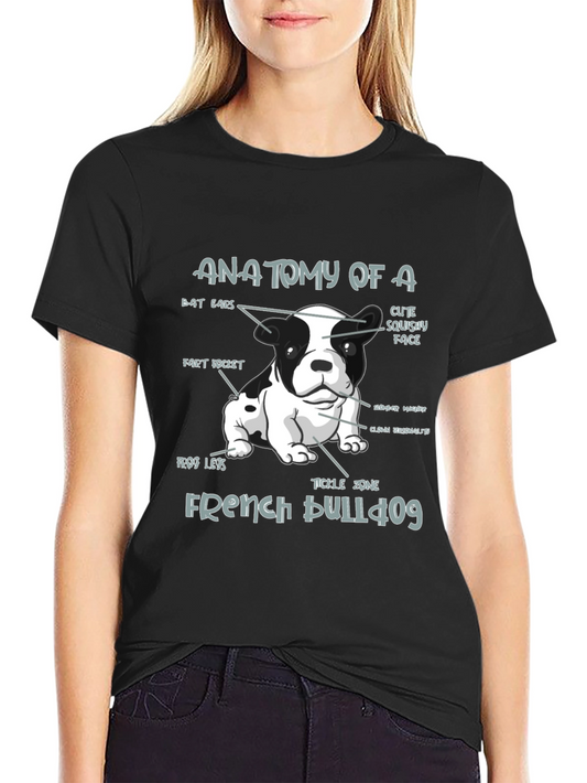 Anatomy of a French Bulldog T-Shirt