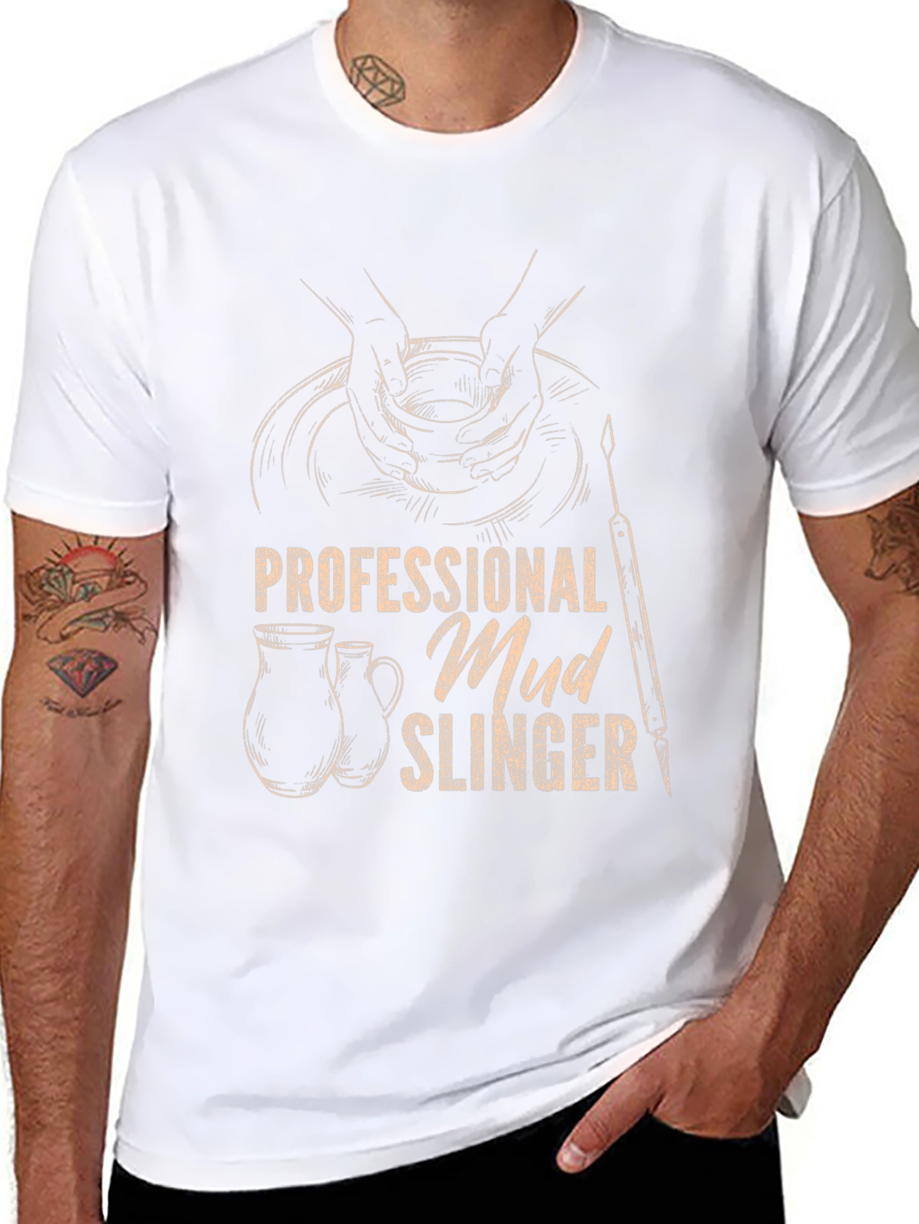 Professional Mud Slinger Tee - Pottery Lovers Shirt