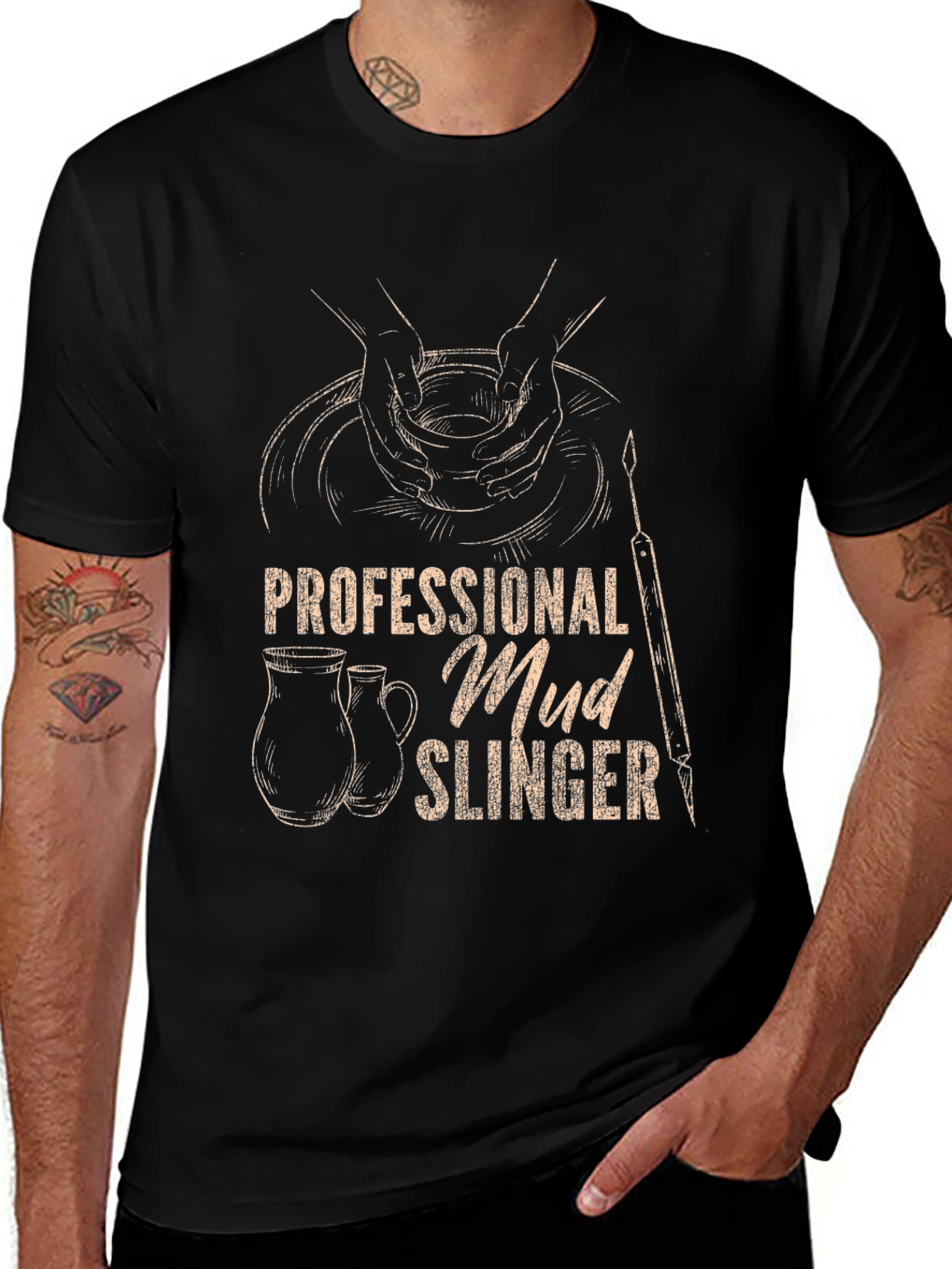 Professional Mud Slinger Tee - Pottery Lovers Shirt