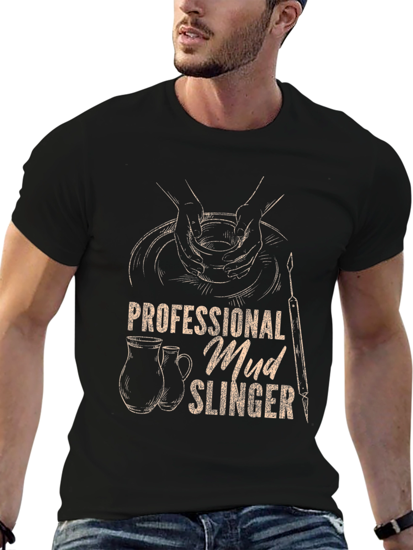 Professional Mud Slinger Tee - Pottery Lovers Shirt