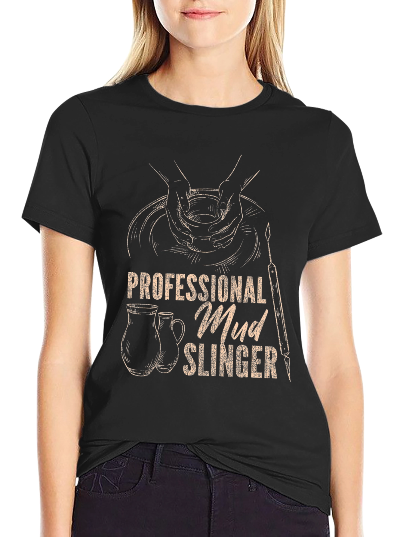 Professional Mud Slinger Tee - Pottery Lovers Shirt
