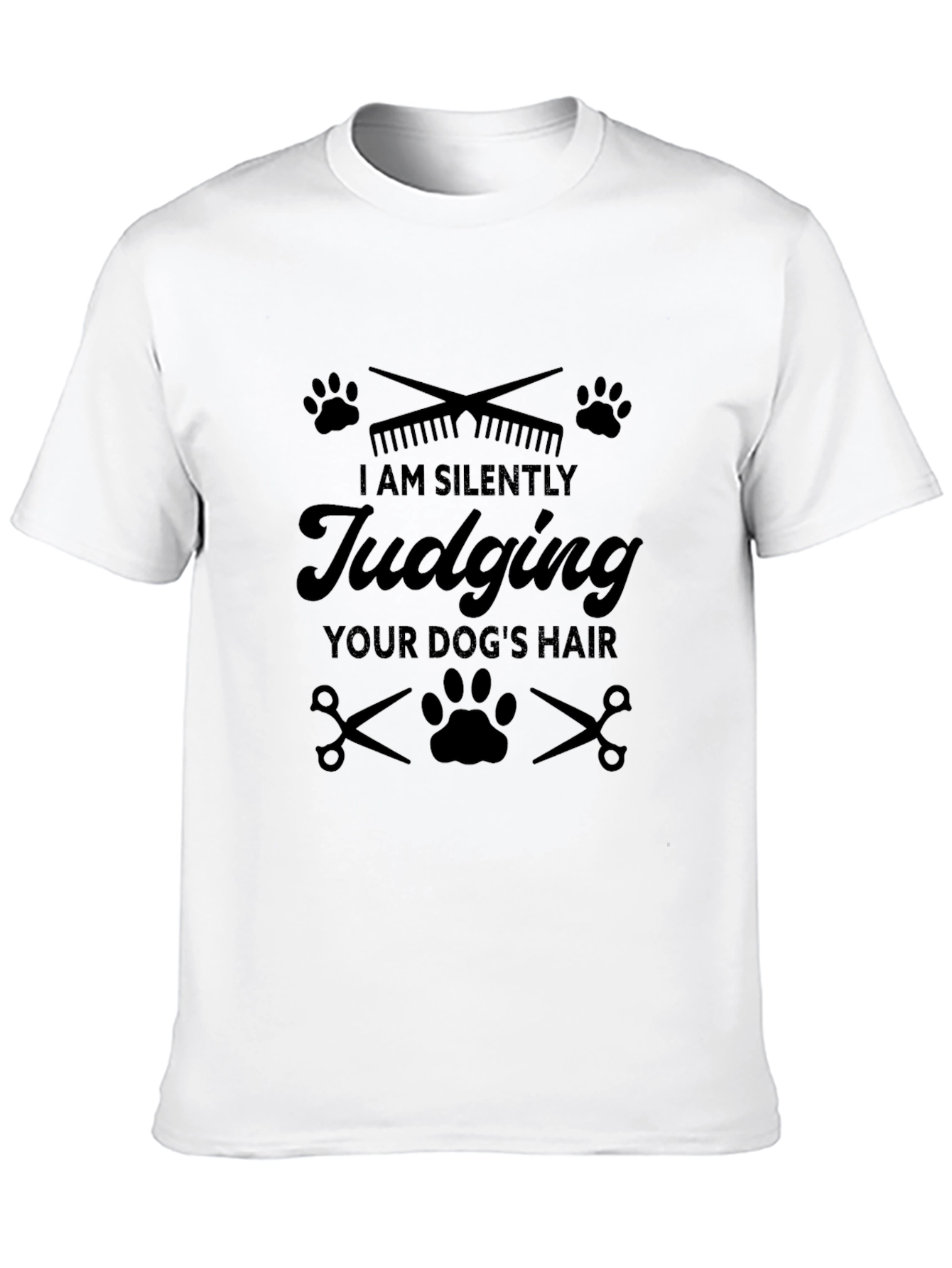Dog Groomer T-Shirt - I Am Silently Judging